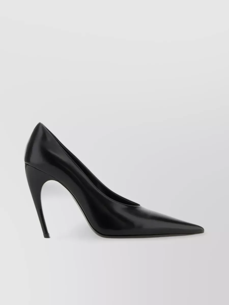 Shop Nensi Dojaka Pointed Stiletto Heeled Shoes In Black