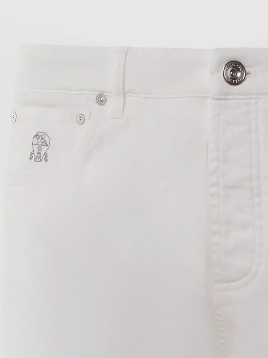 Brunello Cucinelli Straight Trousers With Pockets And Belt Loops