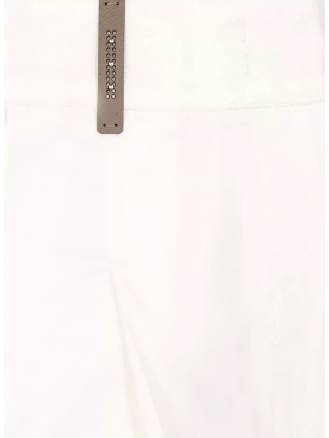 Peserico Cotton Wide Leg Trousers With Pleated Design