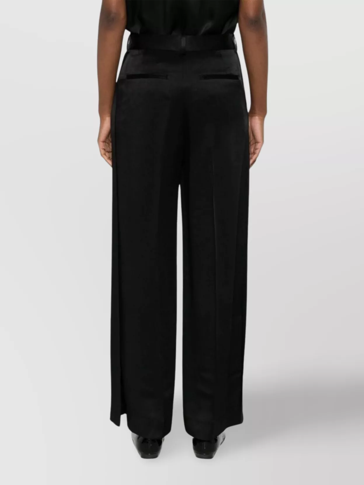 Totême Wide-Leg Trousers With Pleats And Splits