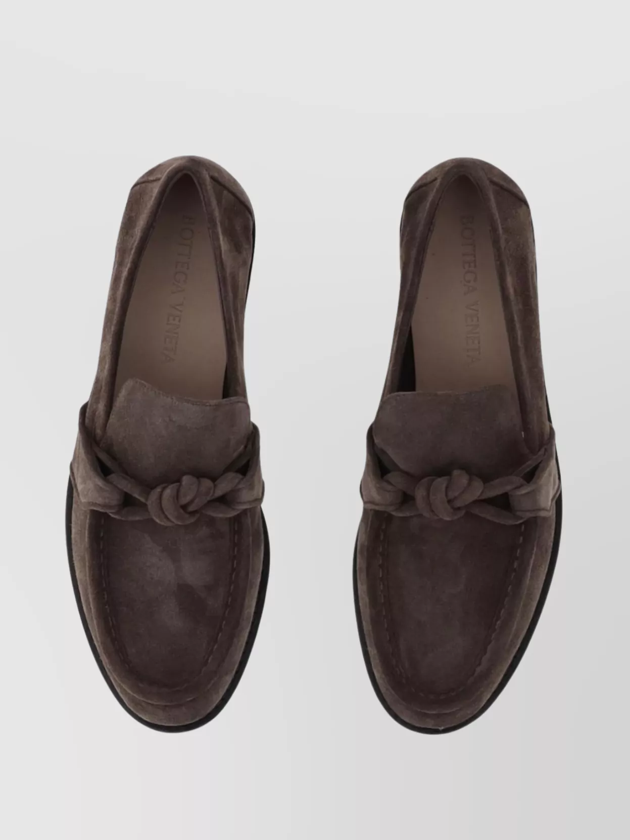 Bottega Veneta Mocassino Con Nappina In Suede Co 796696v3qe1 2113 In Black