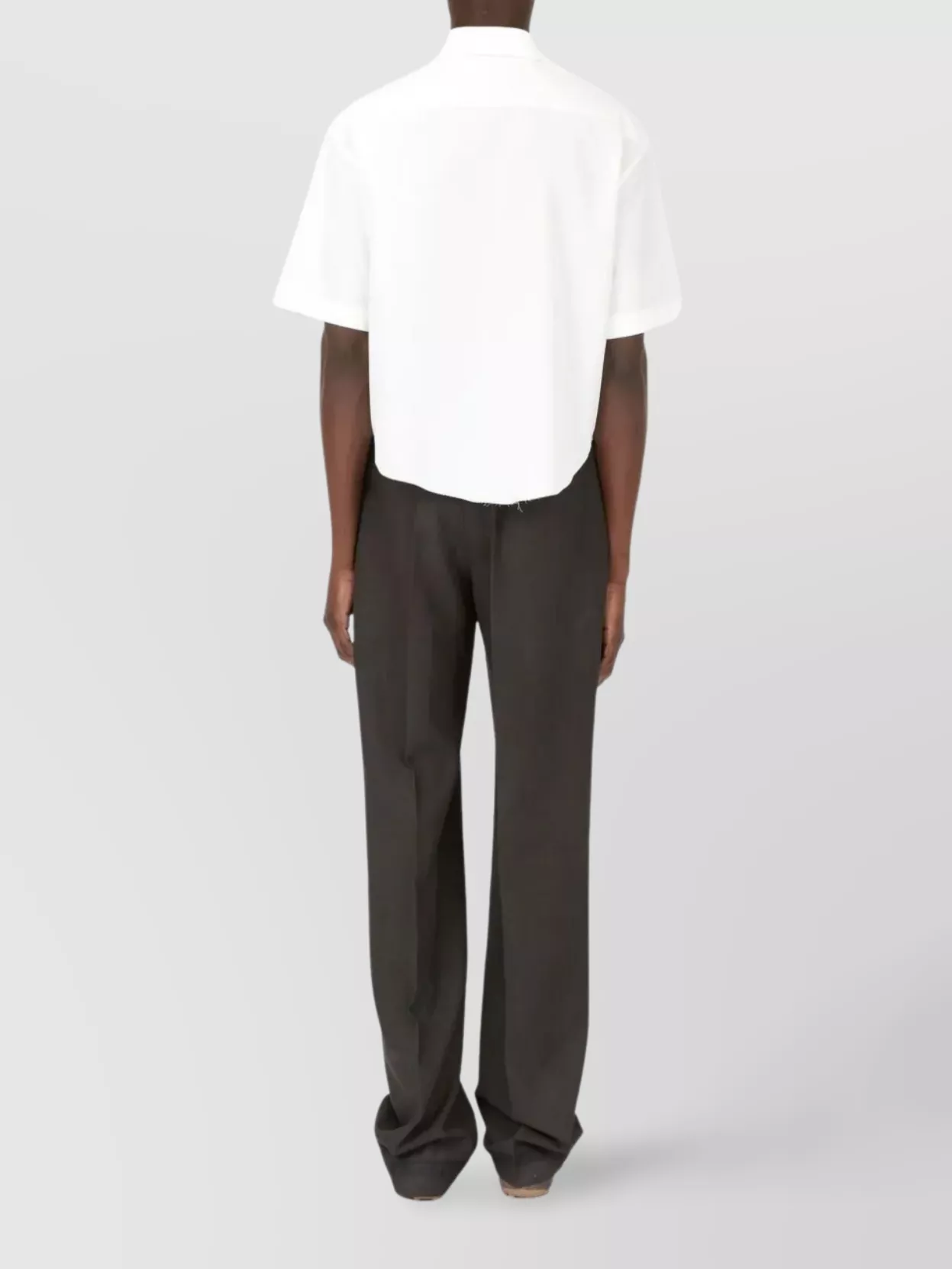 Maison Margiela Cropped Short Sleeve Button Down Shirt