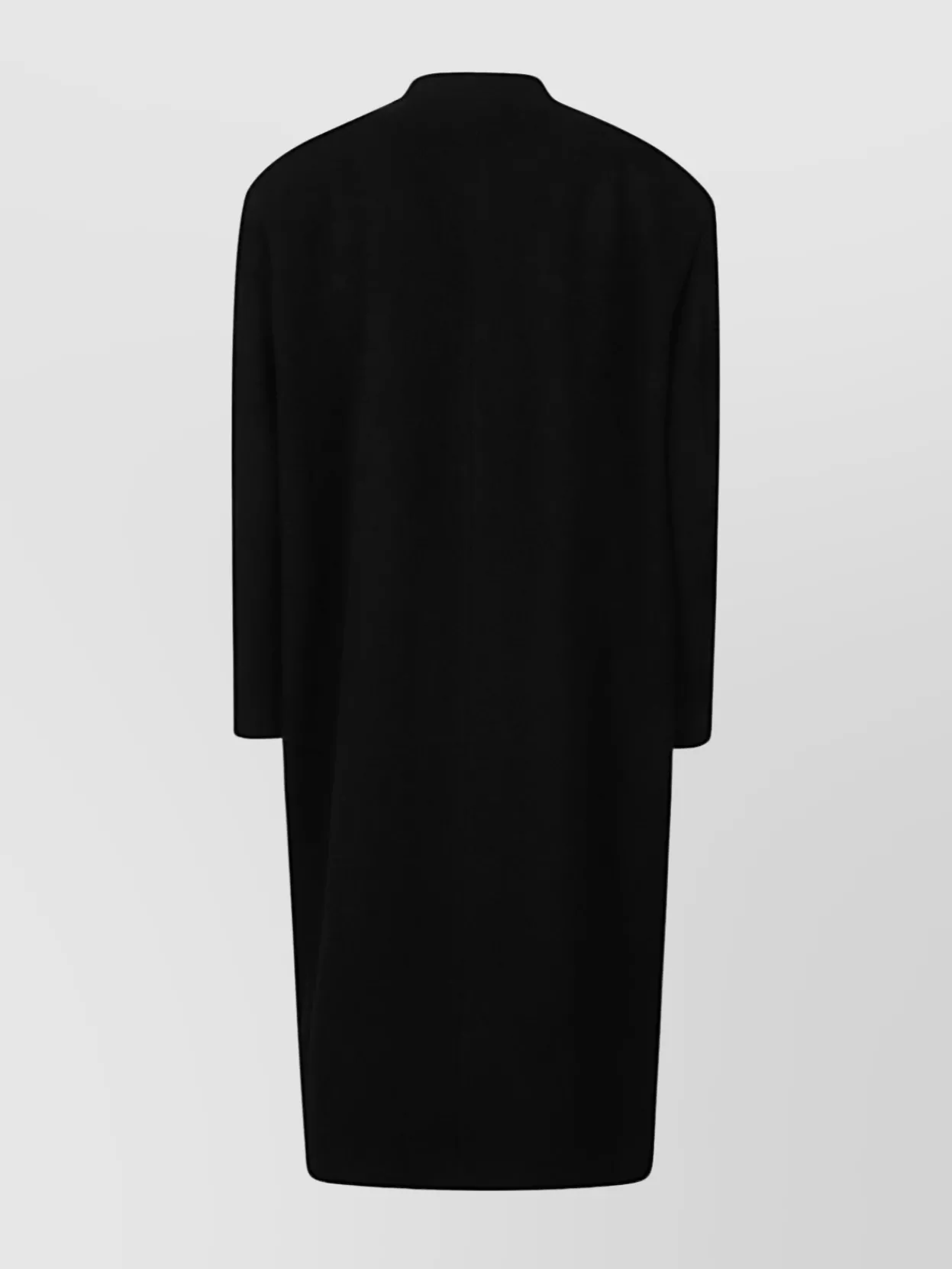 Isabel Marant Long Wool Coat Featuring Button Detailing In Black
