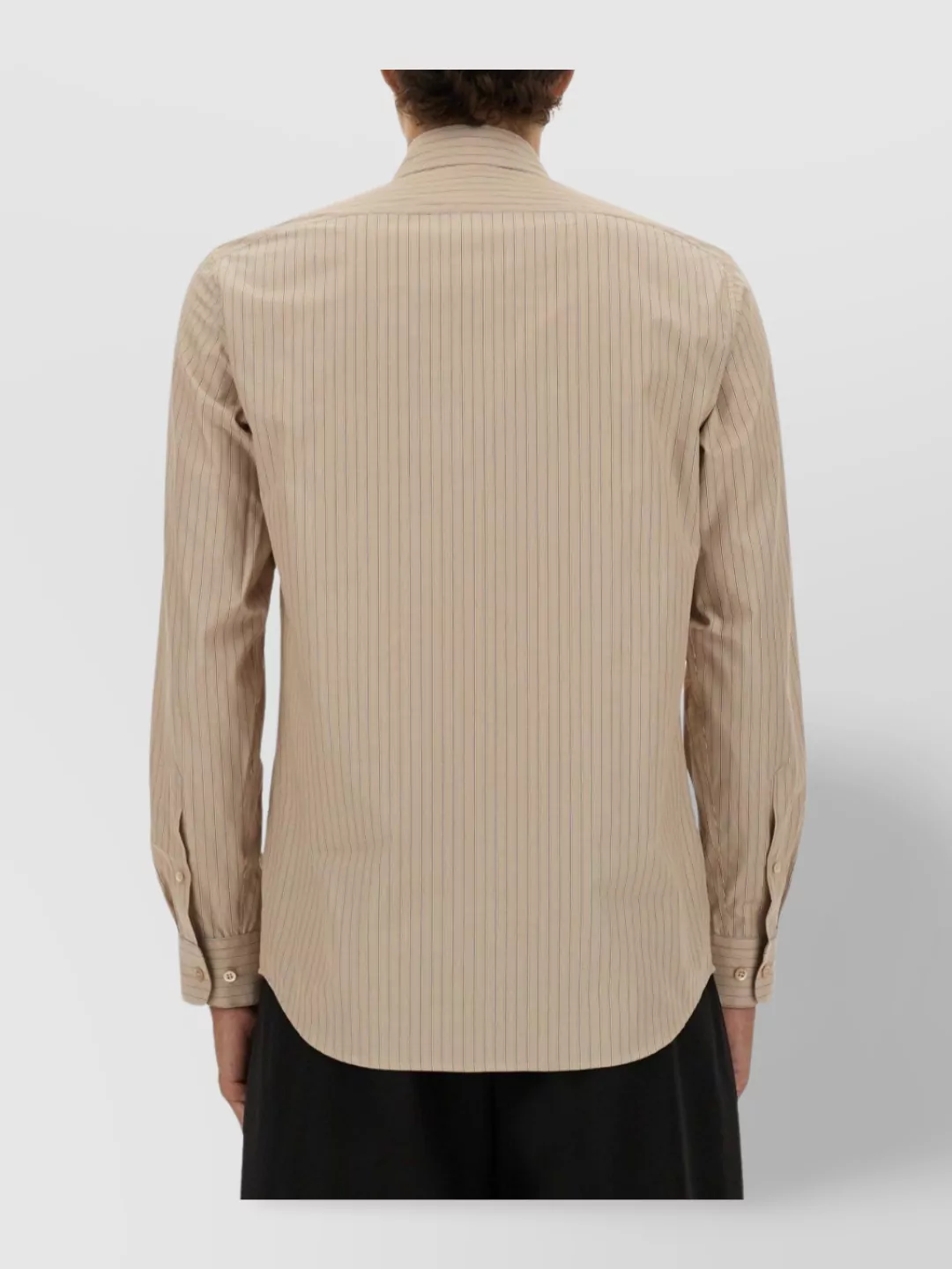 Dries Van Noten Striped Long Sleeve Shirt With Button-Down Collar