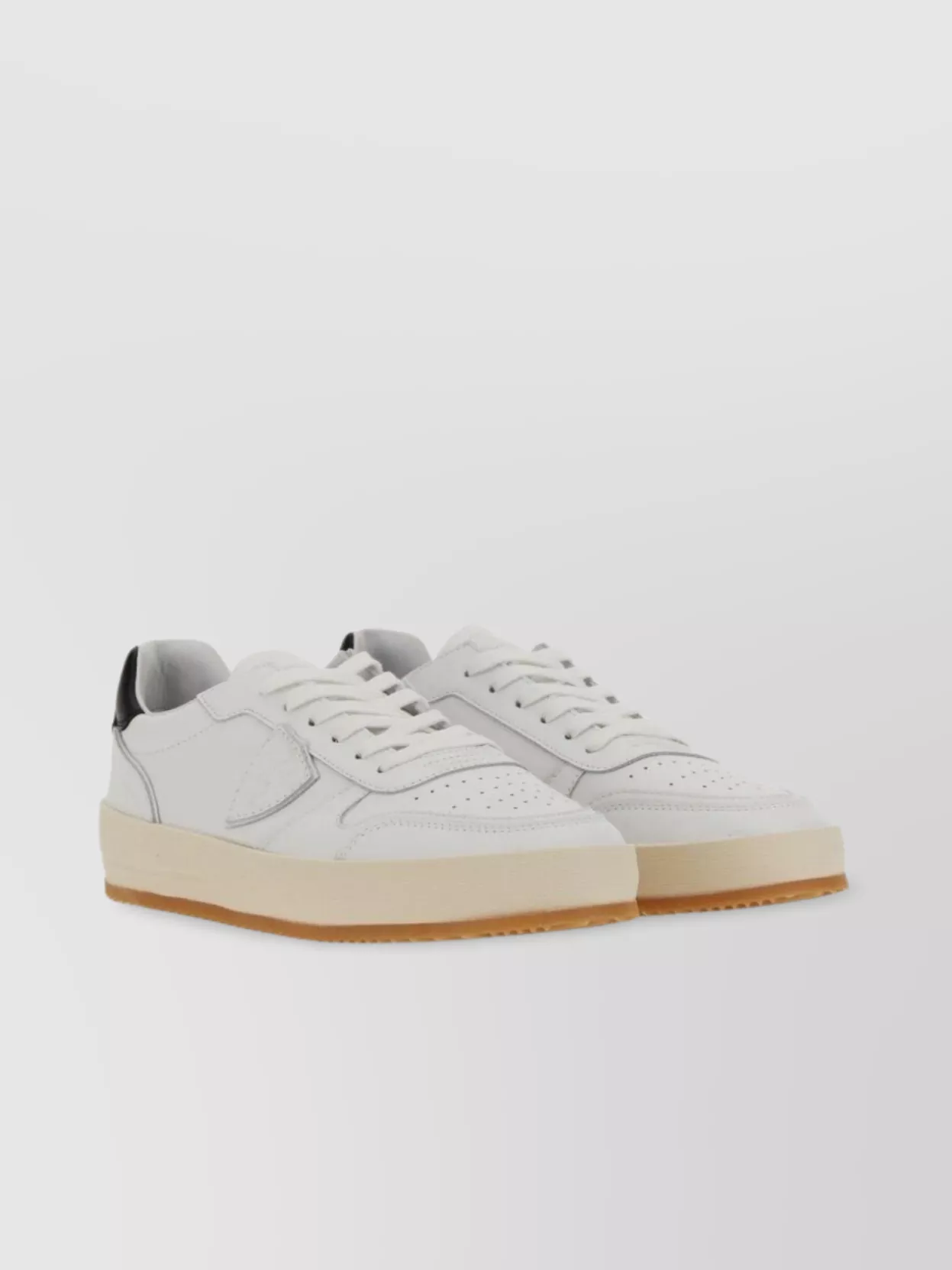 Philippe Model Perforated Detailing Sneaker With Contrast Heel