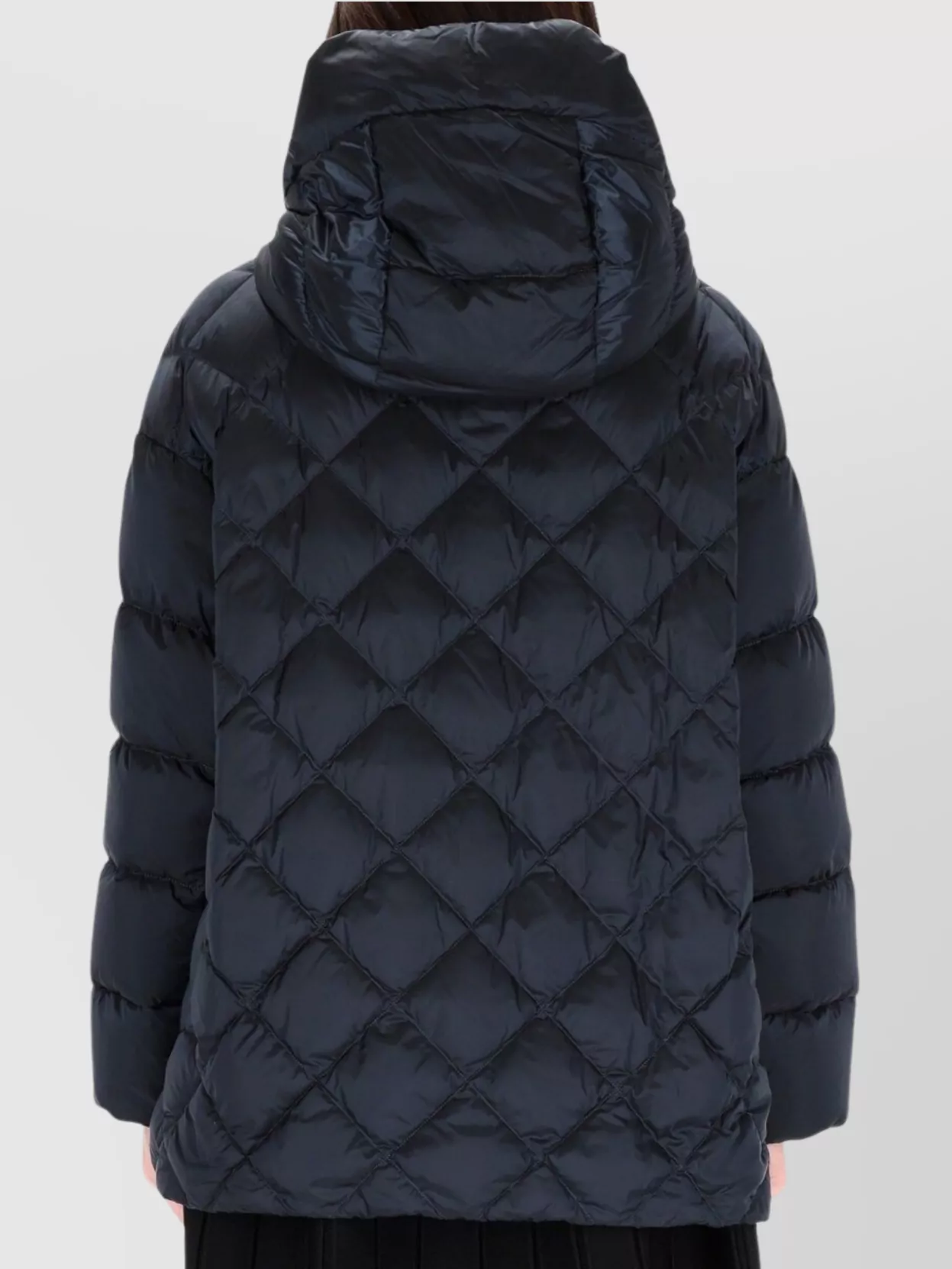 S Max Mara Hooded Quilted Long Sleeve Padded Jacket