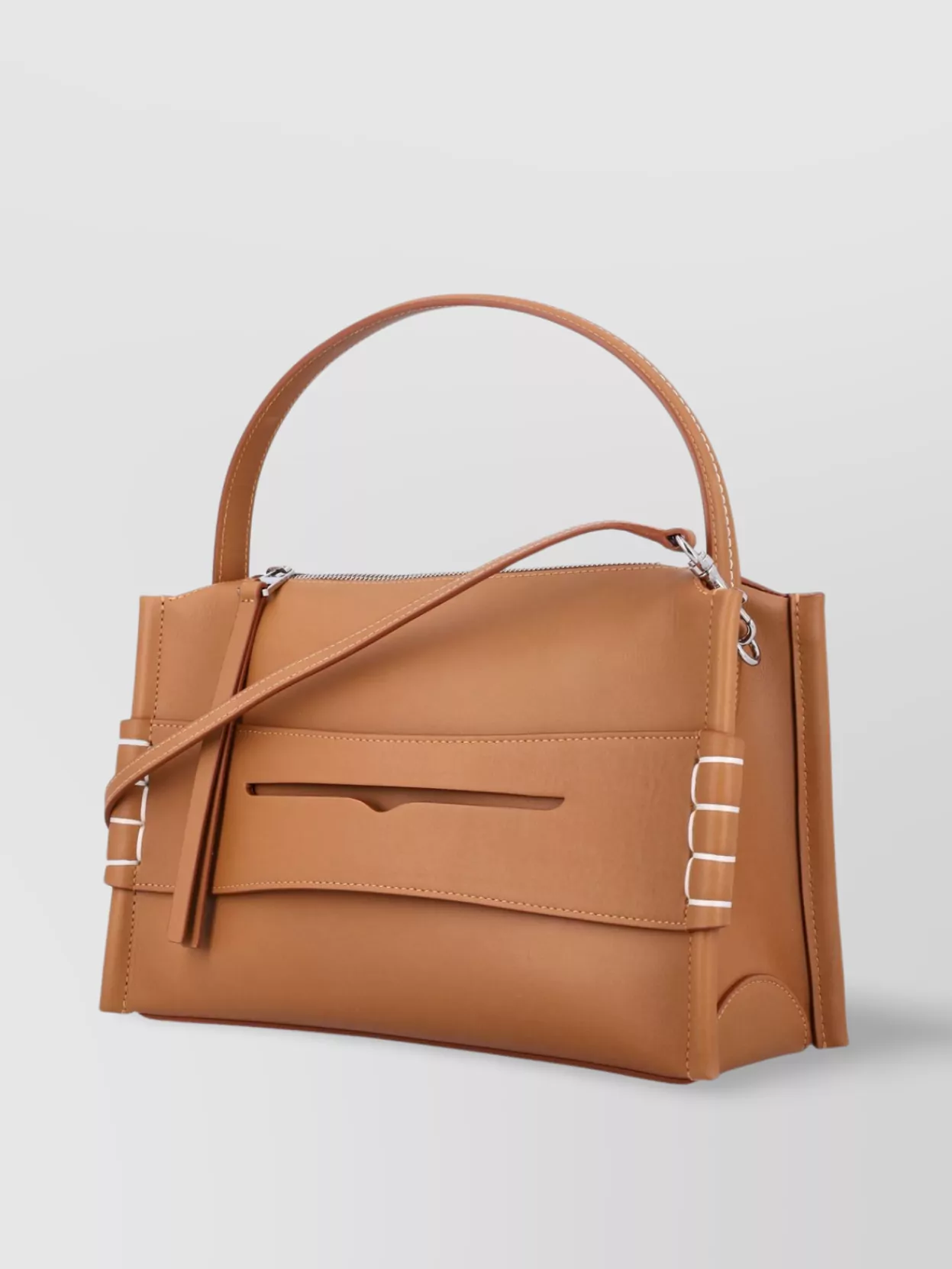 Jw Anderson Loafer Leather Shoulder Bag With Detachable Strap