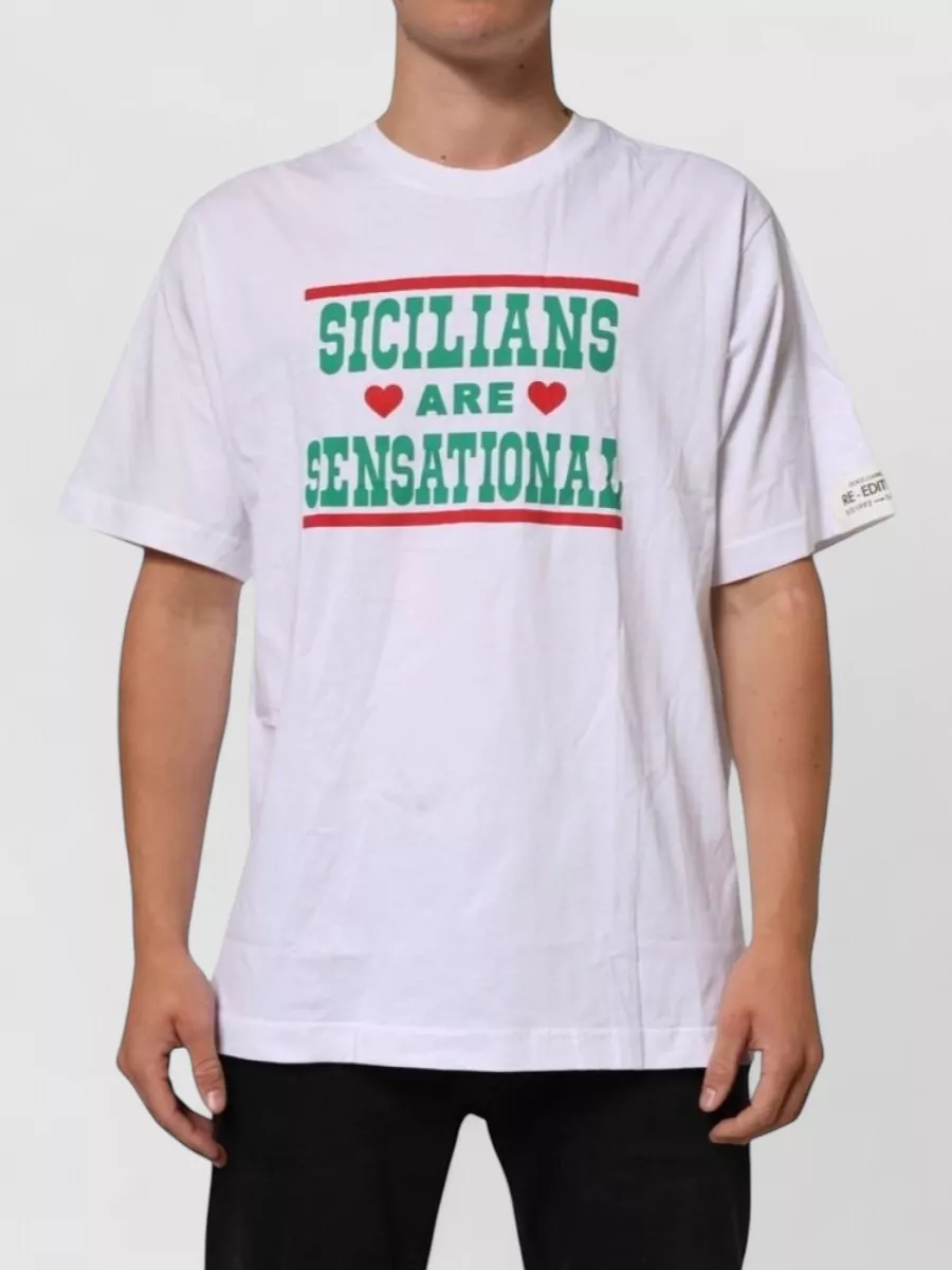 Dolce&Gabbana graphic print cotton crew neck t-shirt