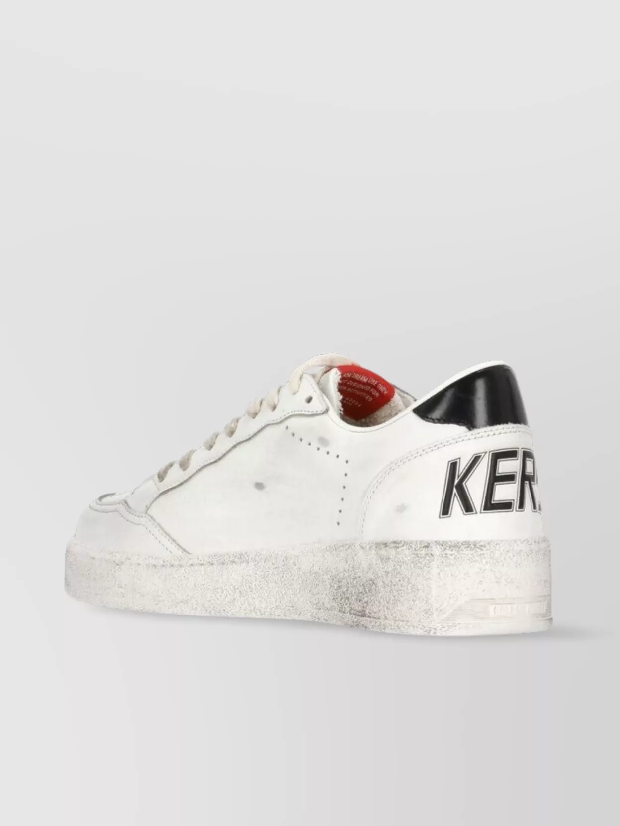 Golden Goose Distressed Leather Sneakers Raised Sole