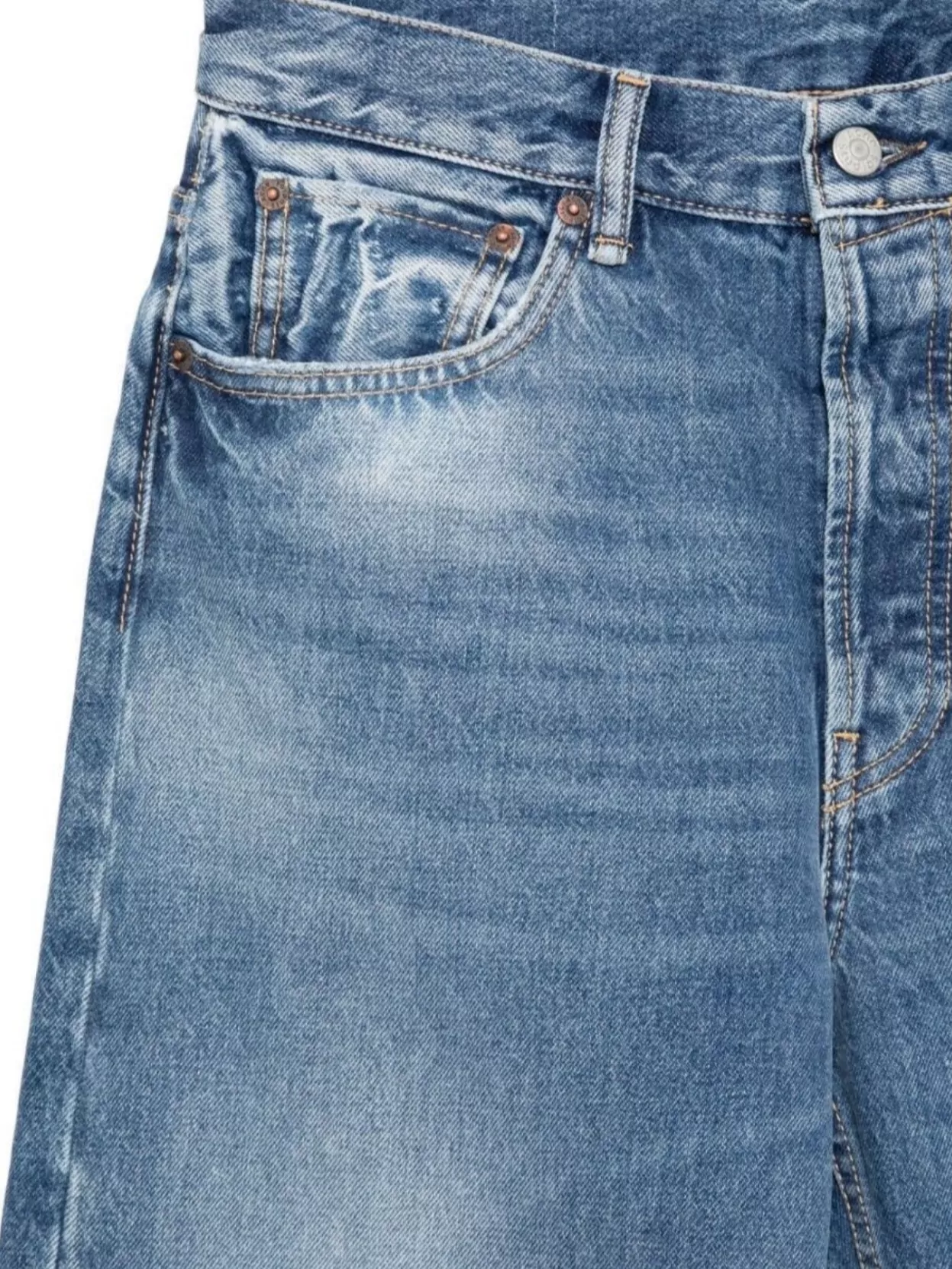 Acne Studios Trousers With Faded Effect And Five-Pocket Design