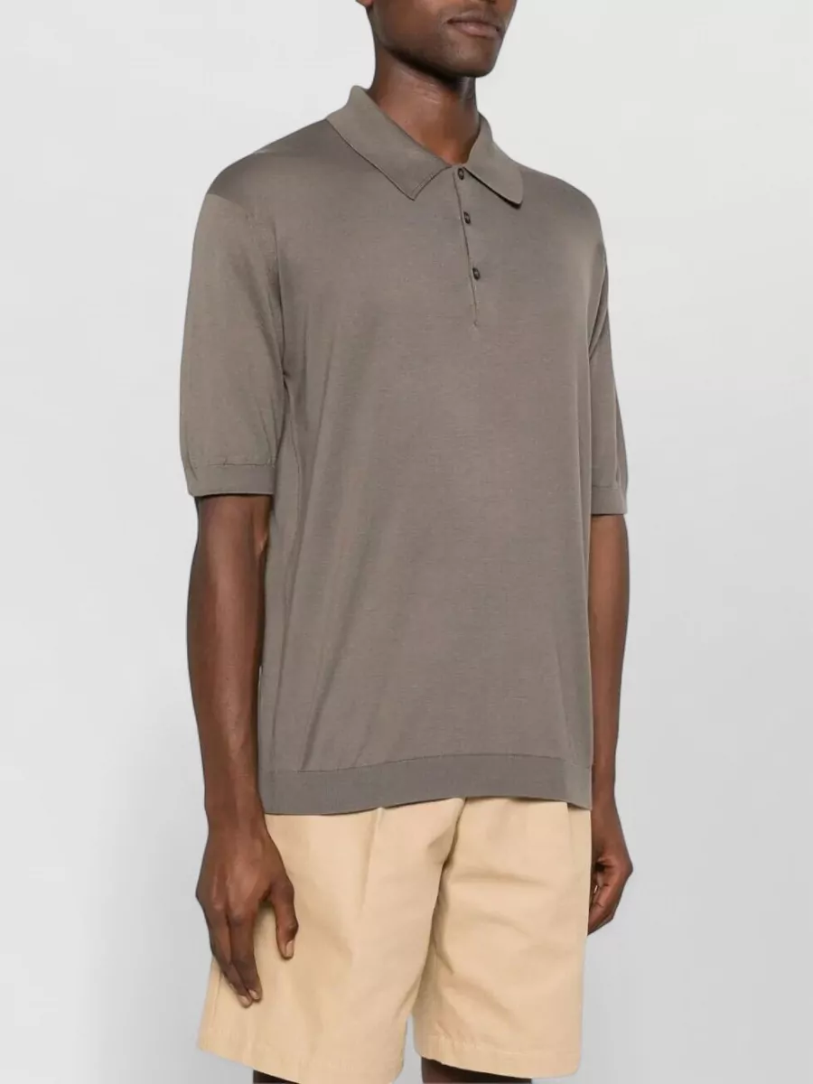 John Smedley Fine-Knit Polo Shirt