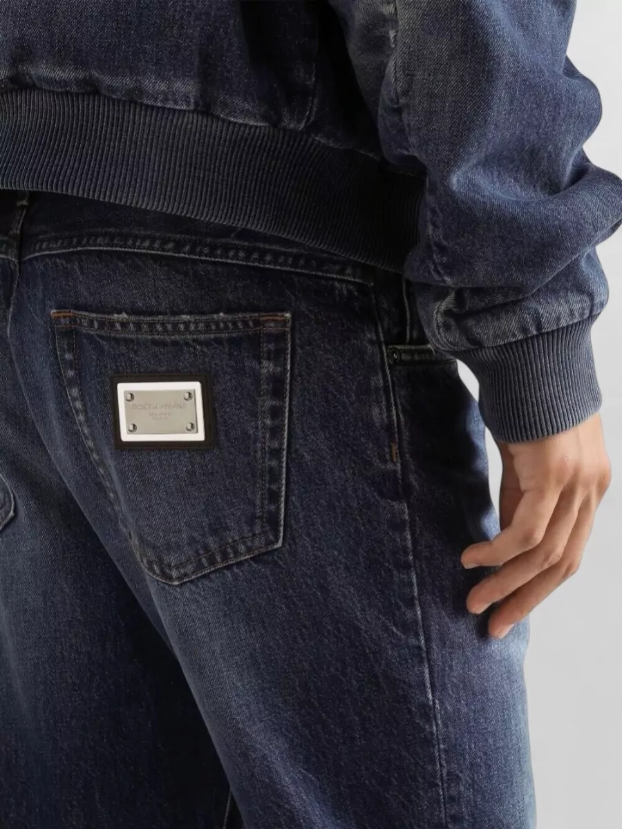 Dolce&Gabbana Regular Fit Denim Trousers With Five Pockets