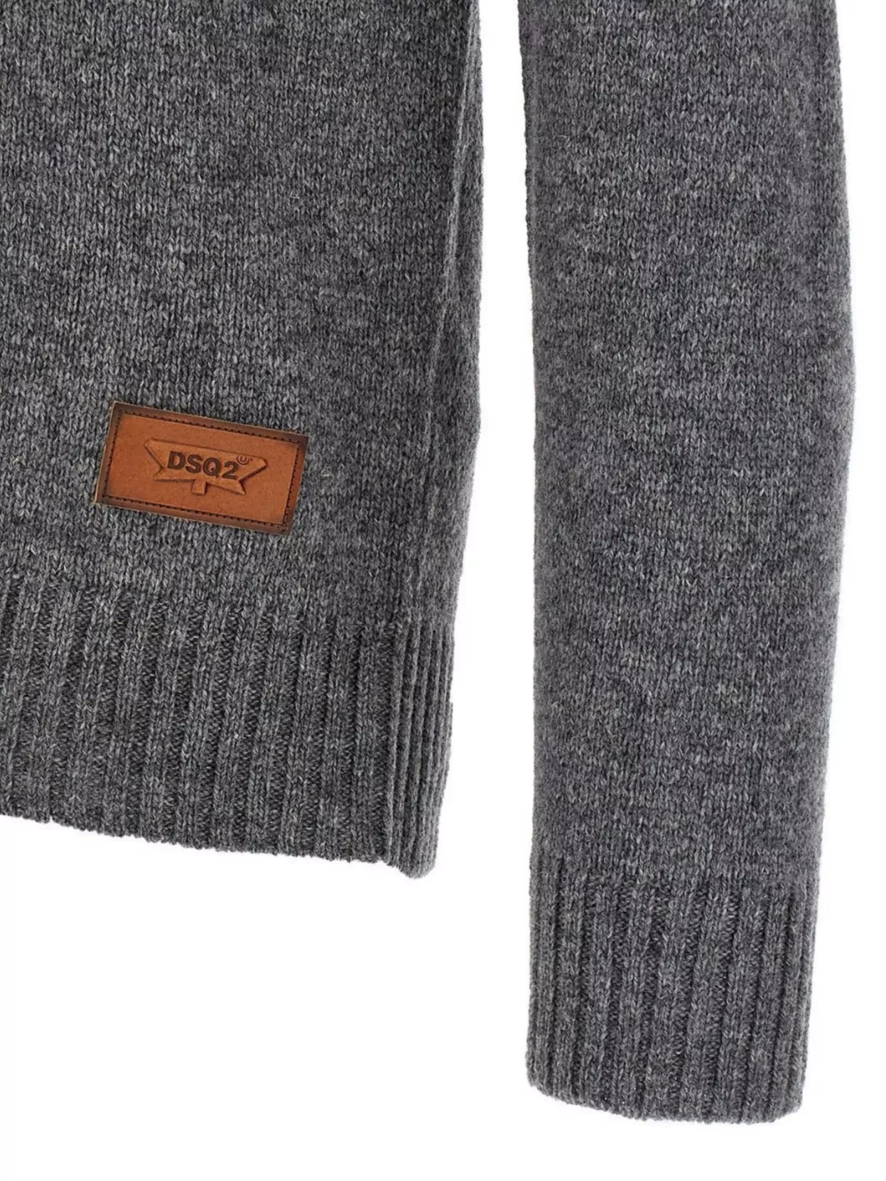 Dsquared2 Intarsia Sweater Sweaters And Cardigans Multicolor In Gray