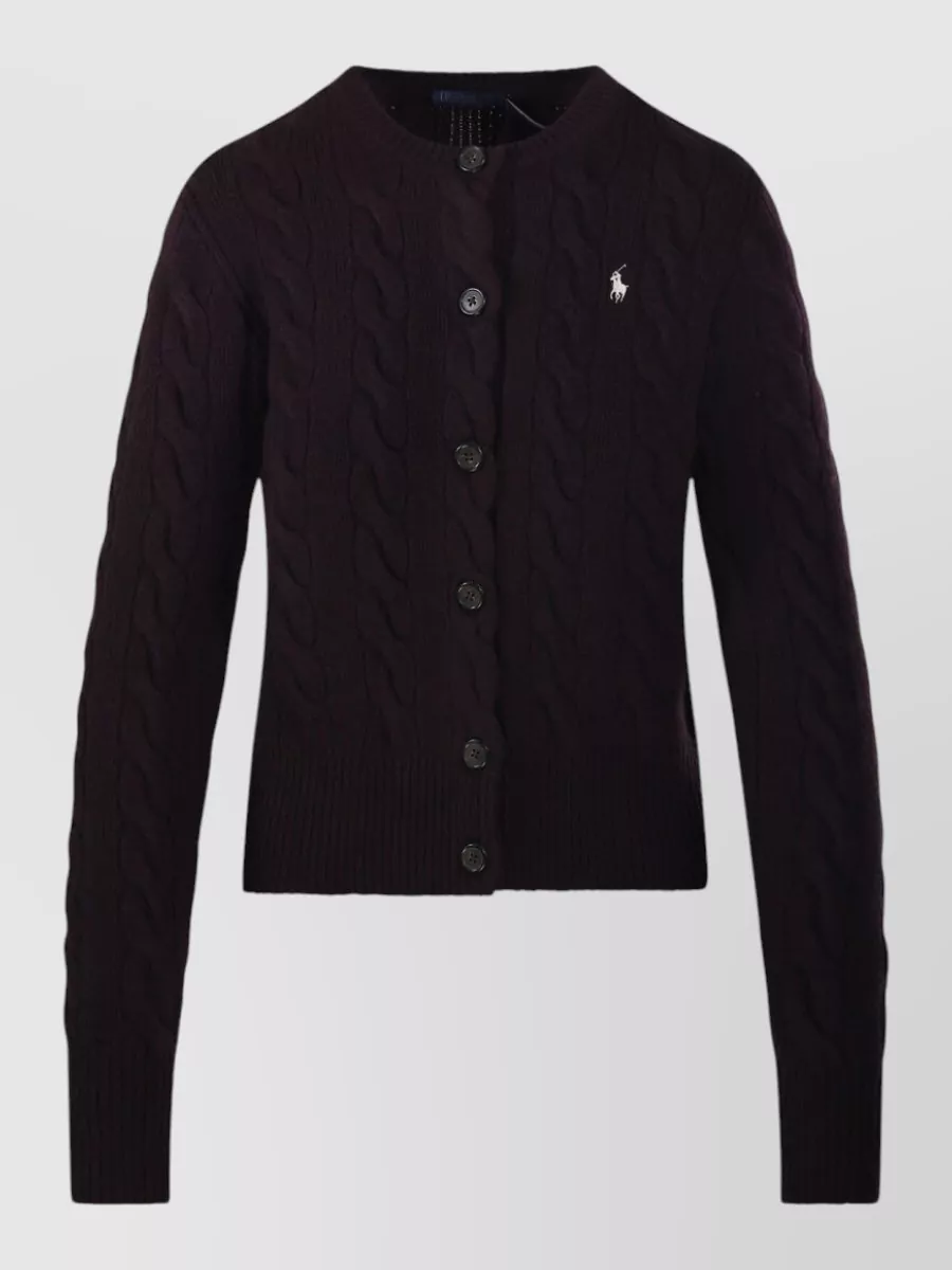Ralph Lauren wool cashmere cable knit cardigan