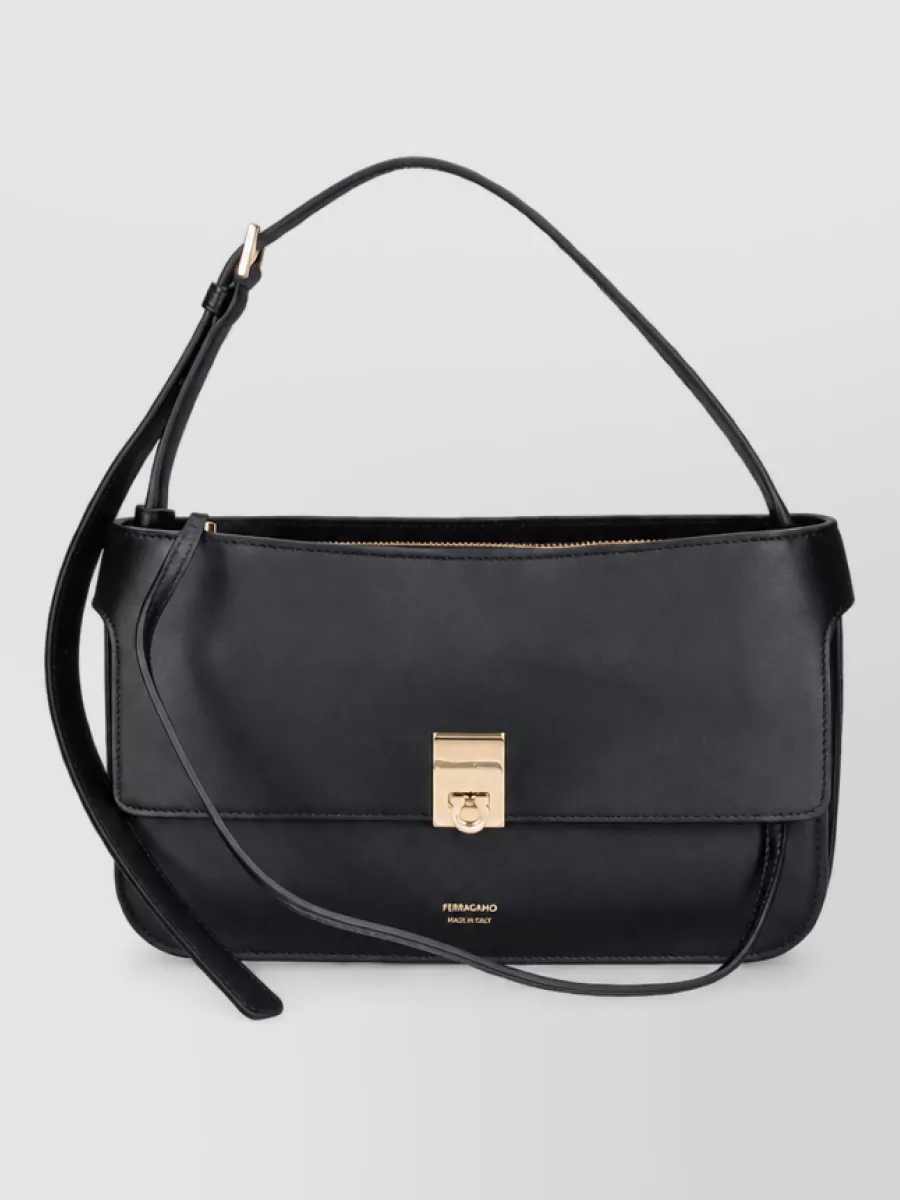 Ferragamo mini cara leather clutch bag