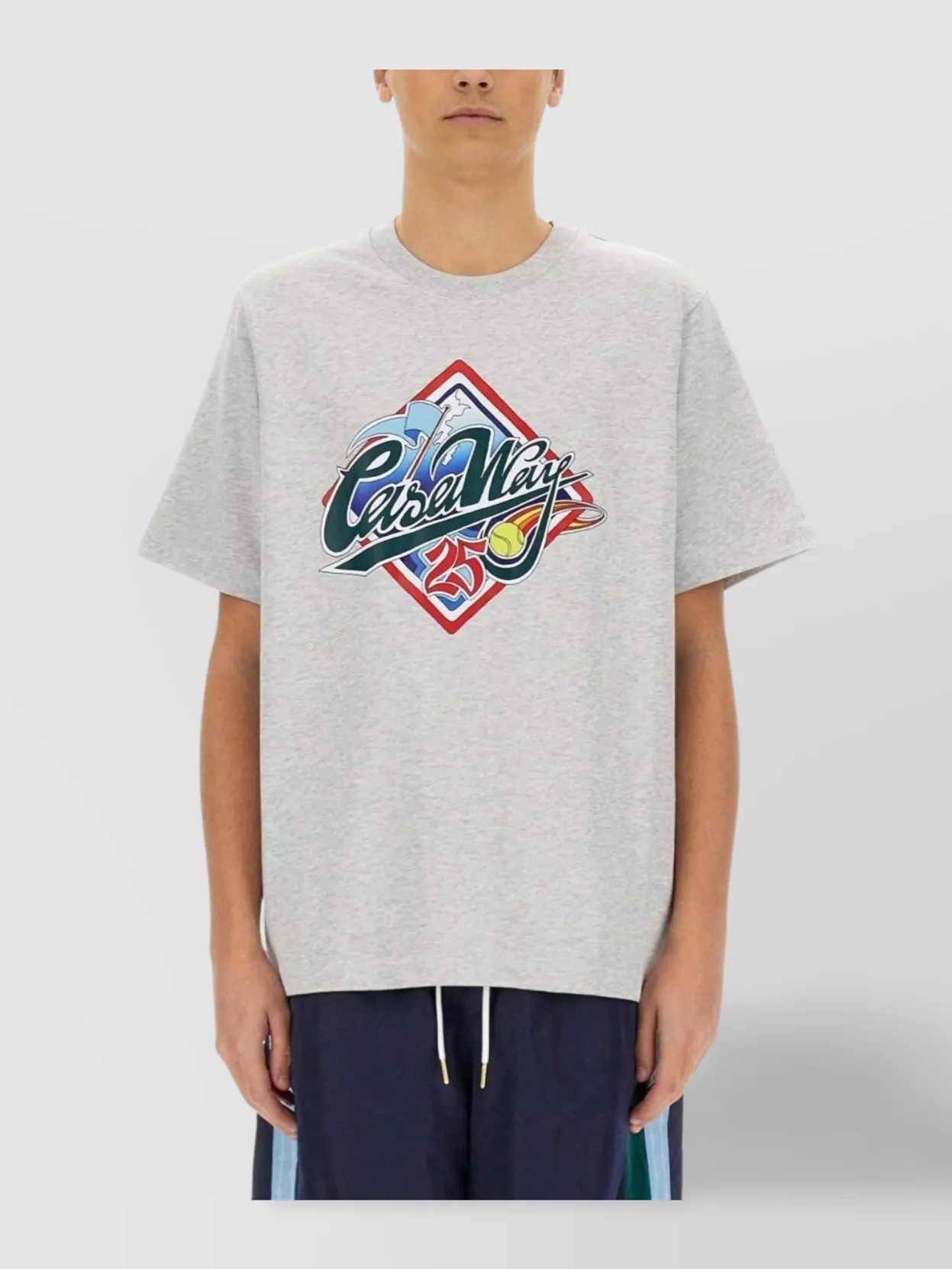 Casablanca Casa Way World Series Printed T-shirt In Gray