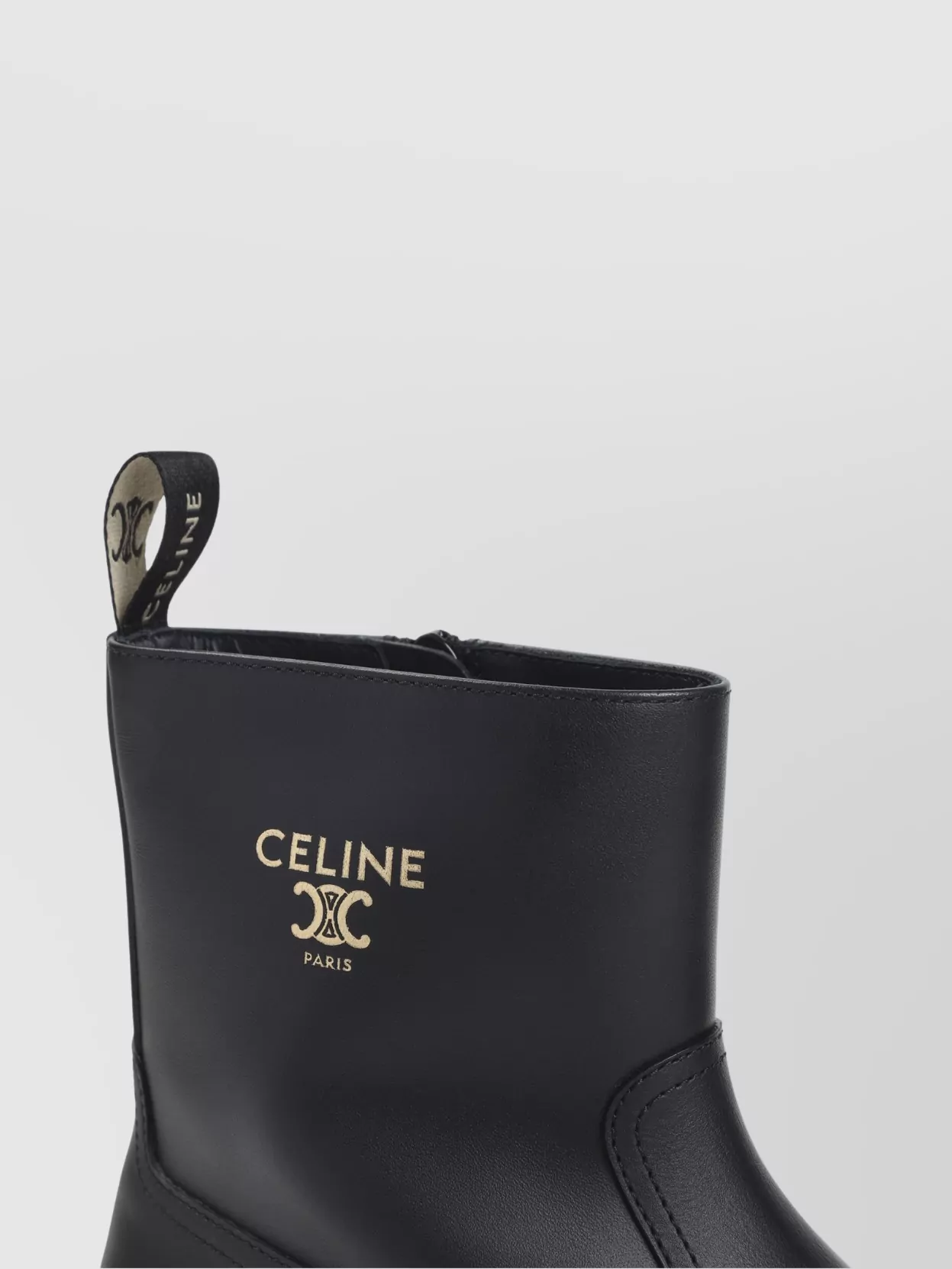 Celine Chunky Sole Round Toe Zipped Boot