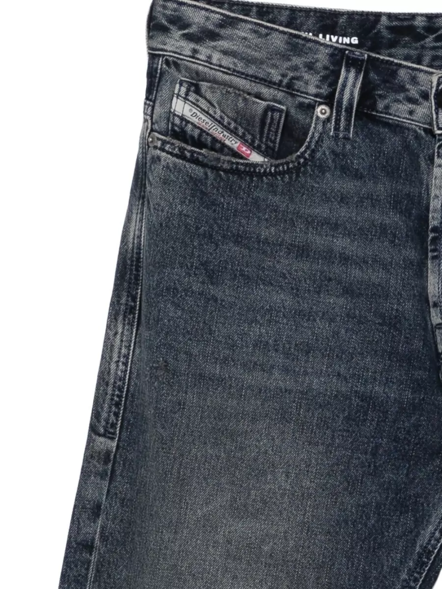 Diesel Straight Trousers Belt Loops Contrast Stitching