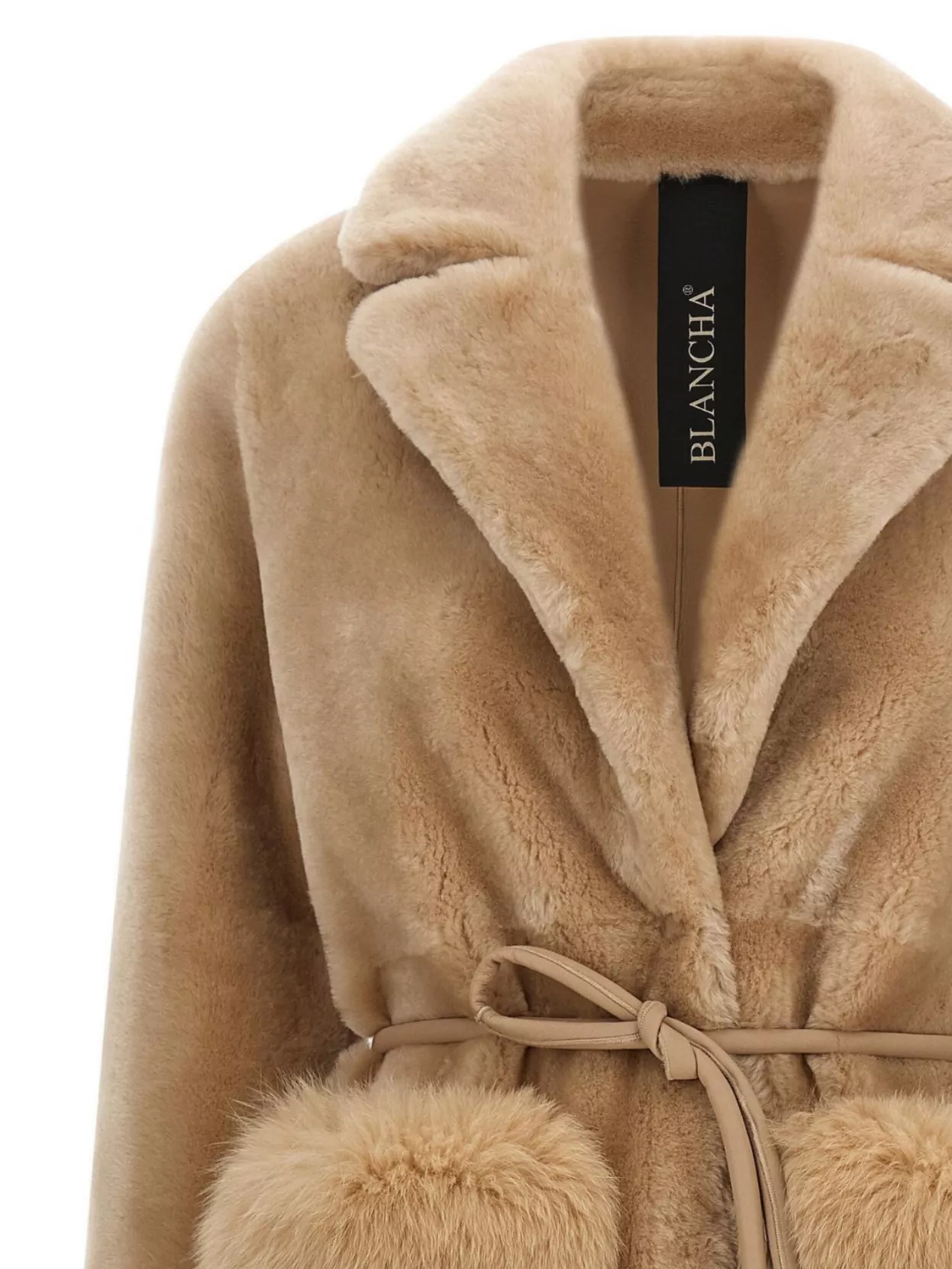 Blancha Straight-Volpe Merino Fur Jacket
