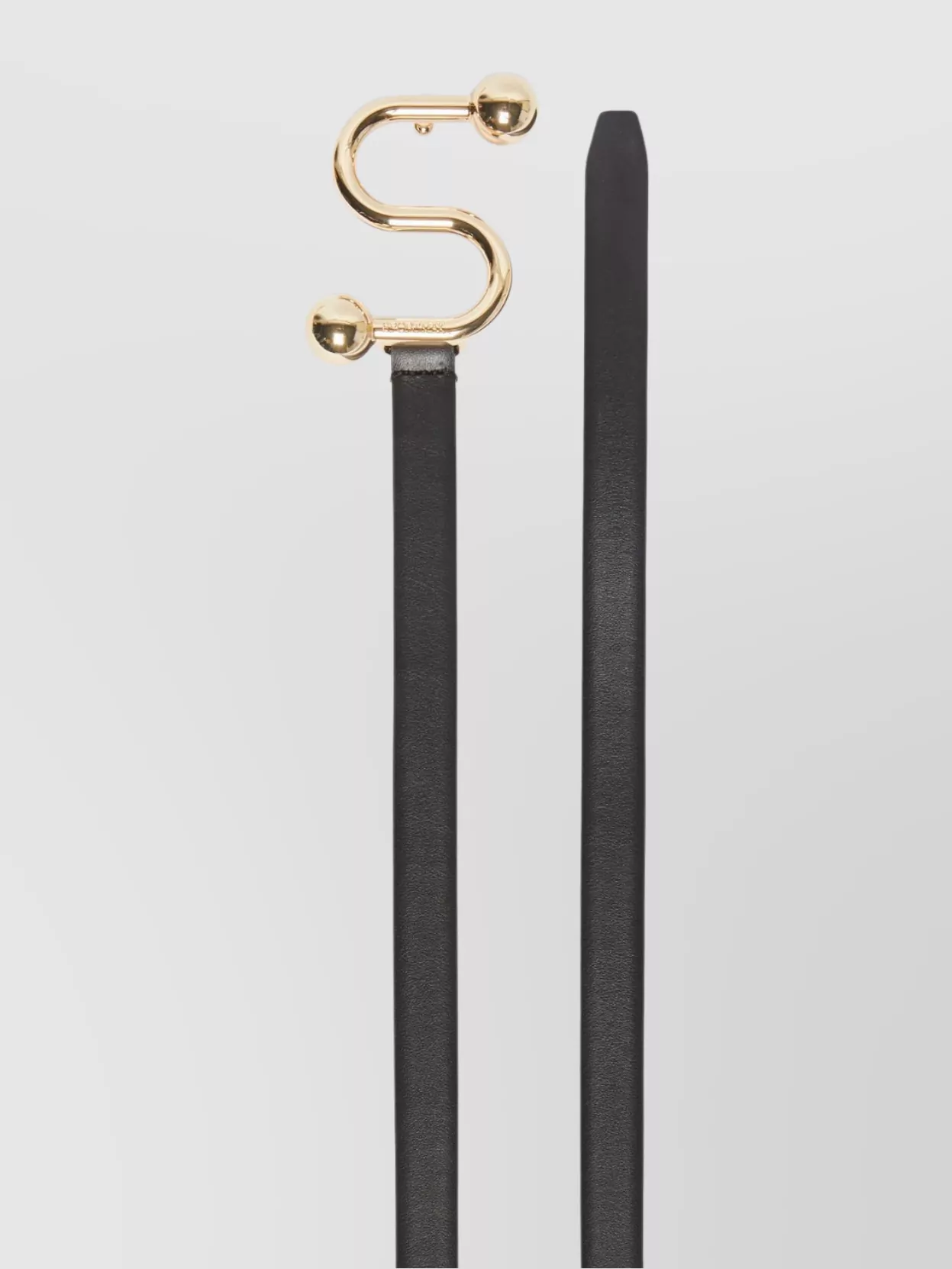 Sportmax Monogram Buckle Slim Belt