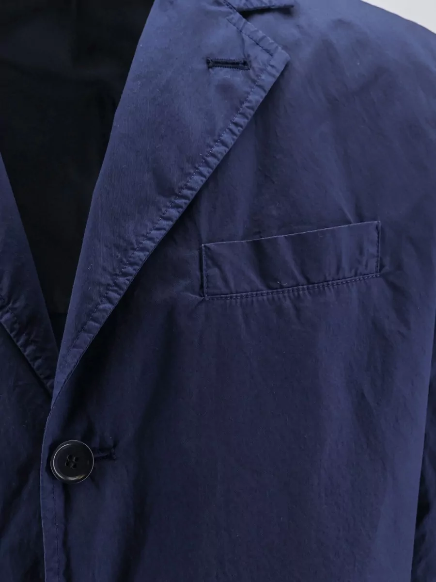 Aspesi Long Sleeve Blazer Front Pockets Lapel In Blue
