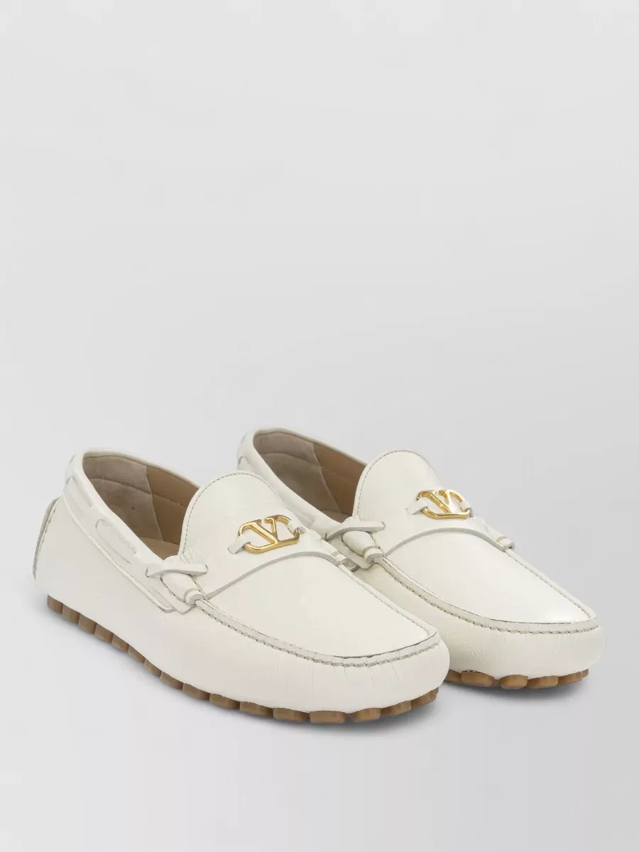 Valentino Garavani leather driver fastway loafers