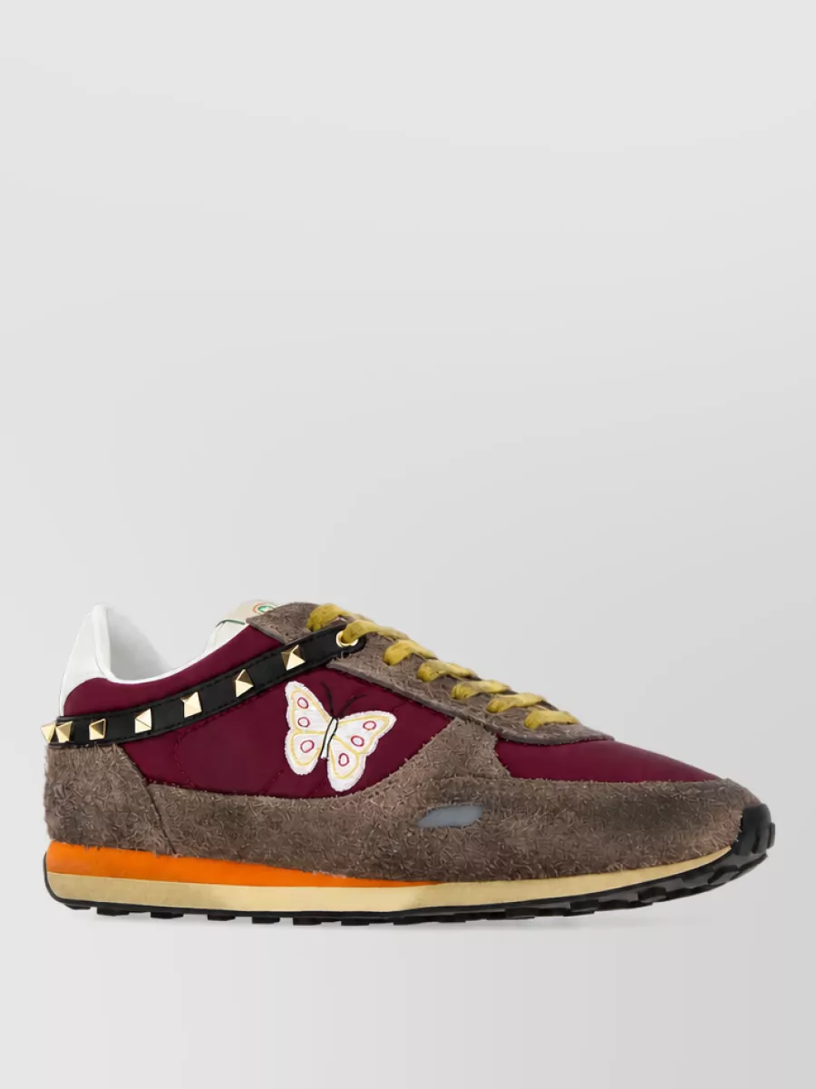 Valentino Garavani suede leather low-top sneakers