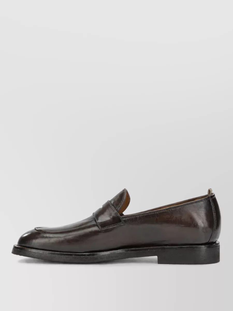 Officine Creative Leather Opera Flexi 101 Monk Shoes