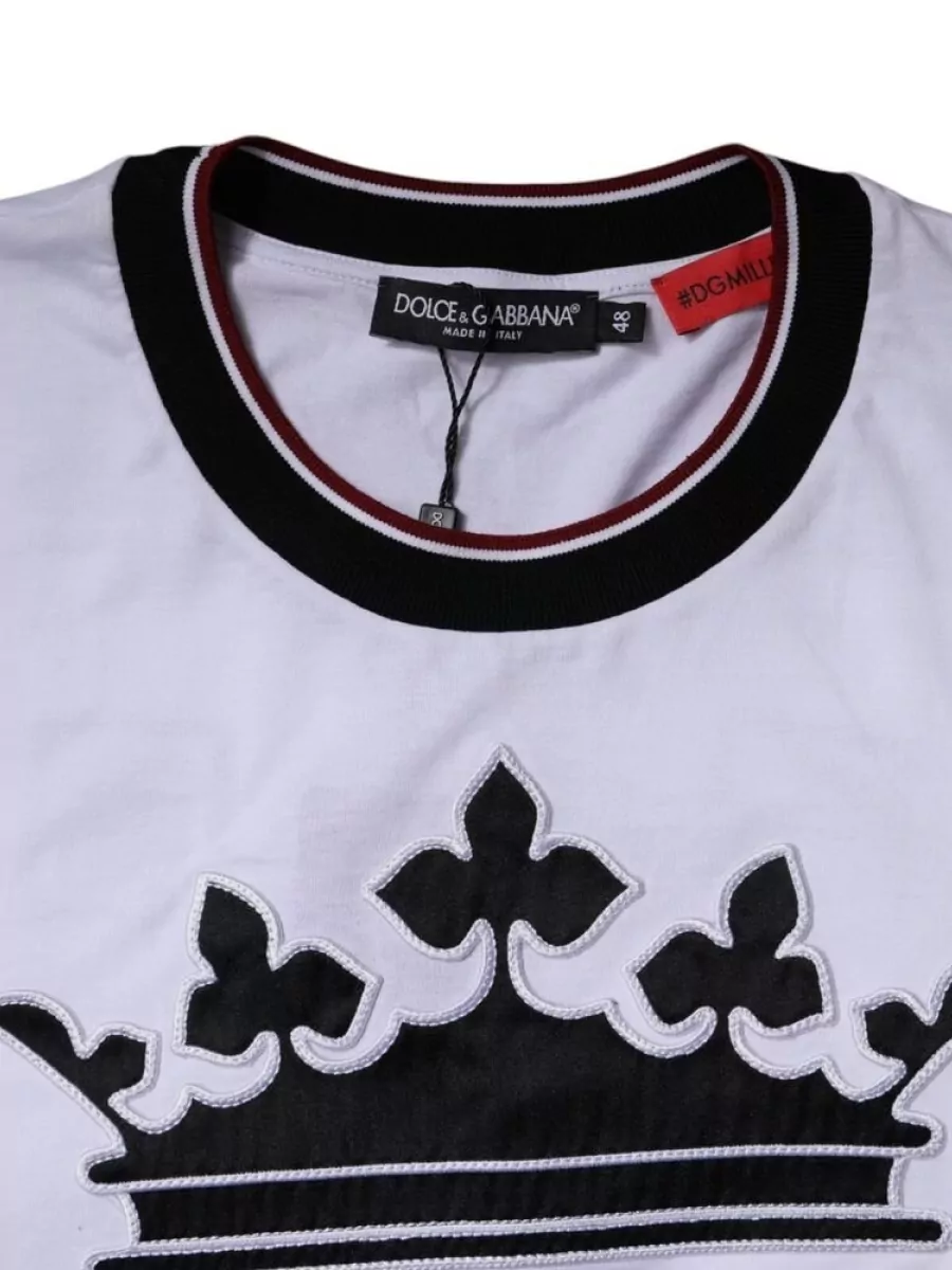 Dolce&Gabbana Cotton Crew Neck Short Sleeve T-Shirt