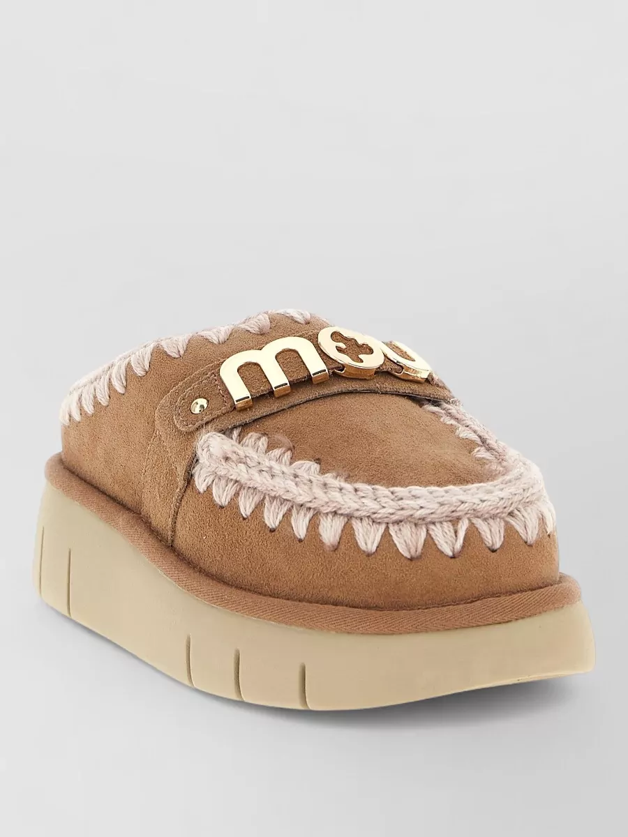 Mou shearling lined clogs