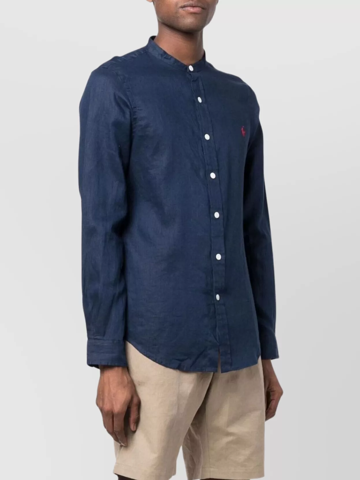 Ralph Lauren Long Sleeve Mandarin Collar Shirt Design