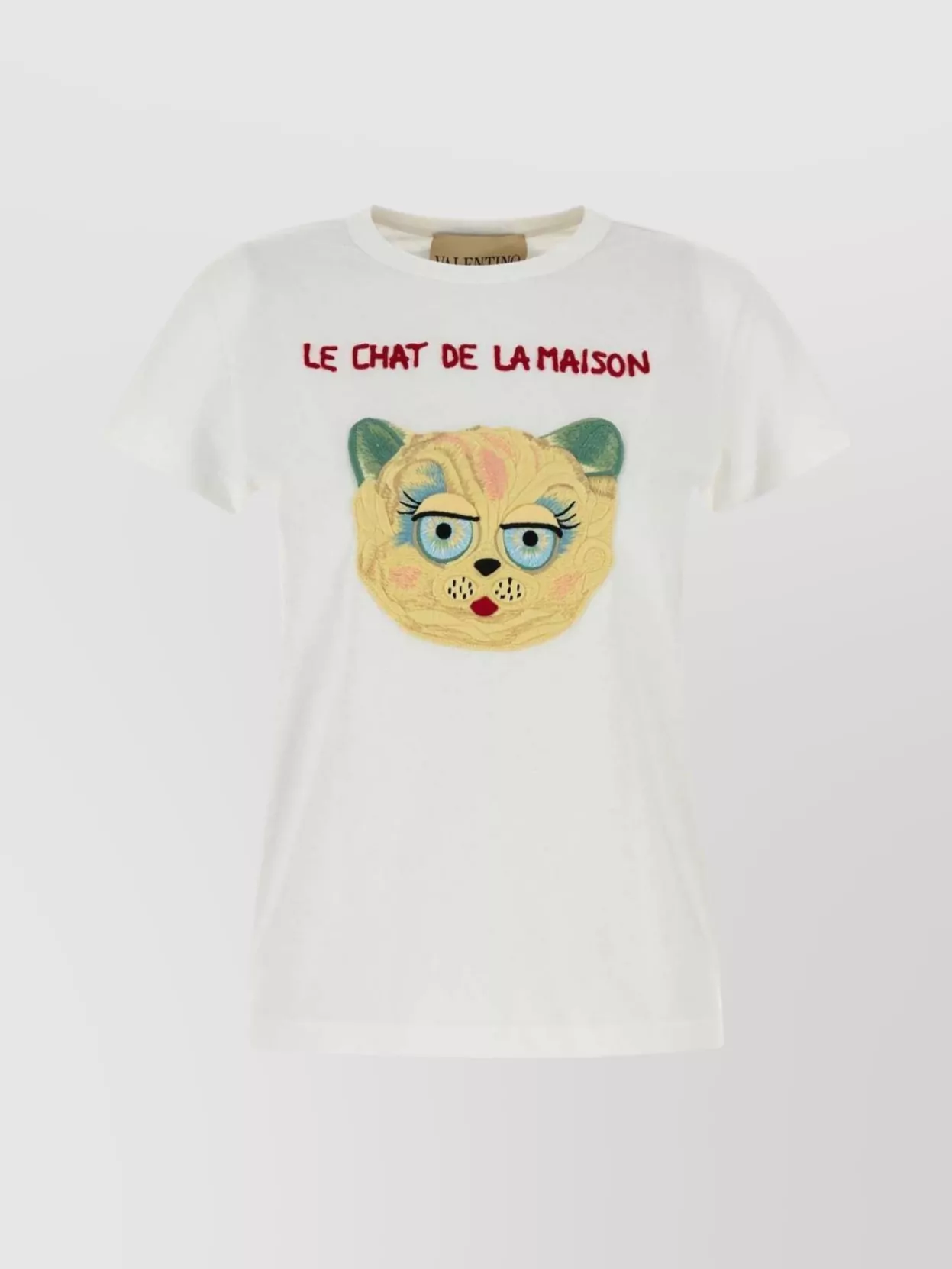 Valentino Silk T-shirt With Short Sleeves And Graphic Print