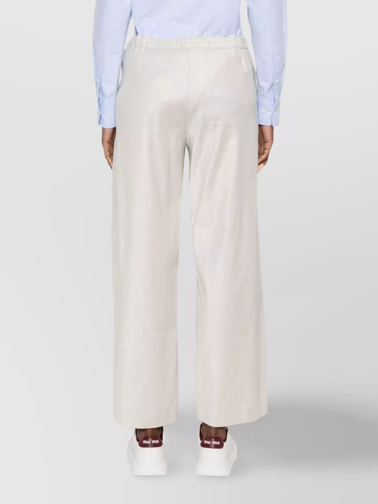 's Max Mara Straight Leg Trousers Elasticated Waistband