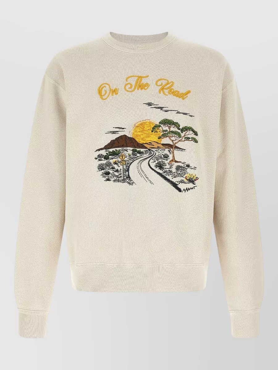 Isabel Marant cotton-blend embroidered sweatshirt