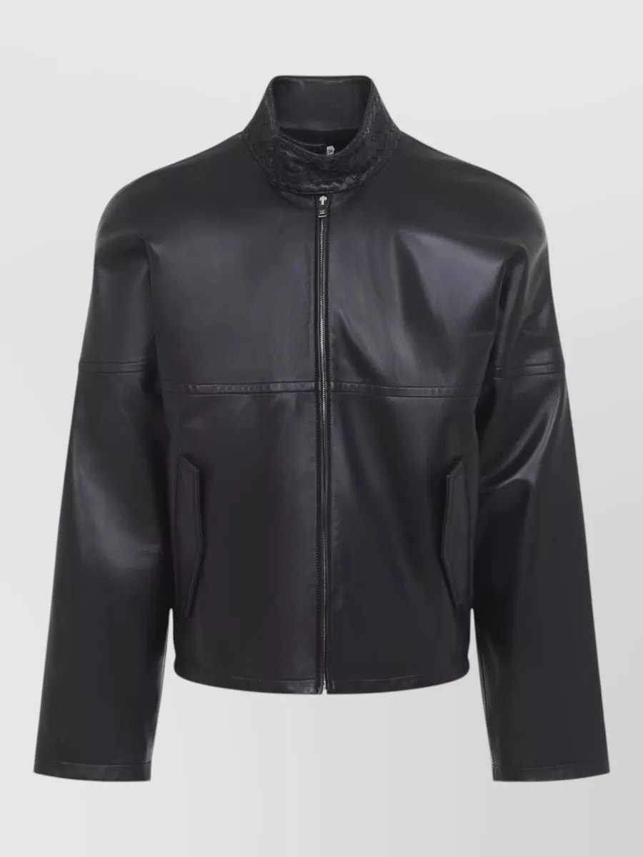 Bottega Veneta Leather relaxed-fit jacket