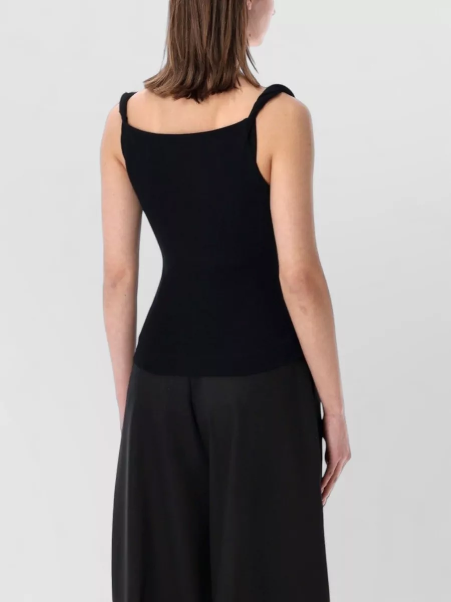Vivienne Westwood Ribbed Draped Tank Top