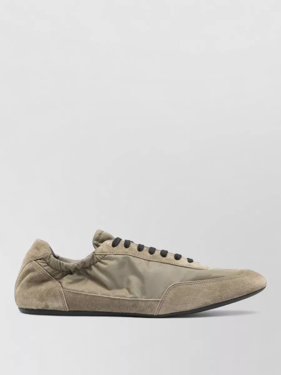 Prada Leather Low-Top Sneakers
