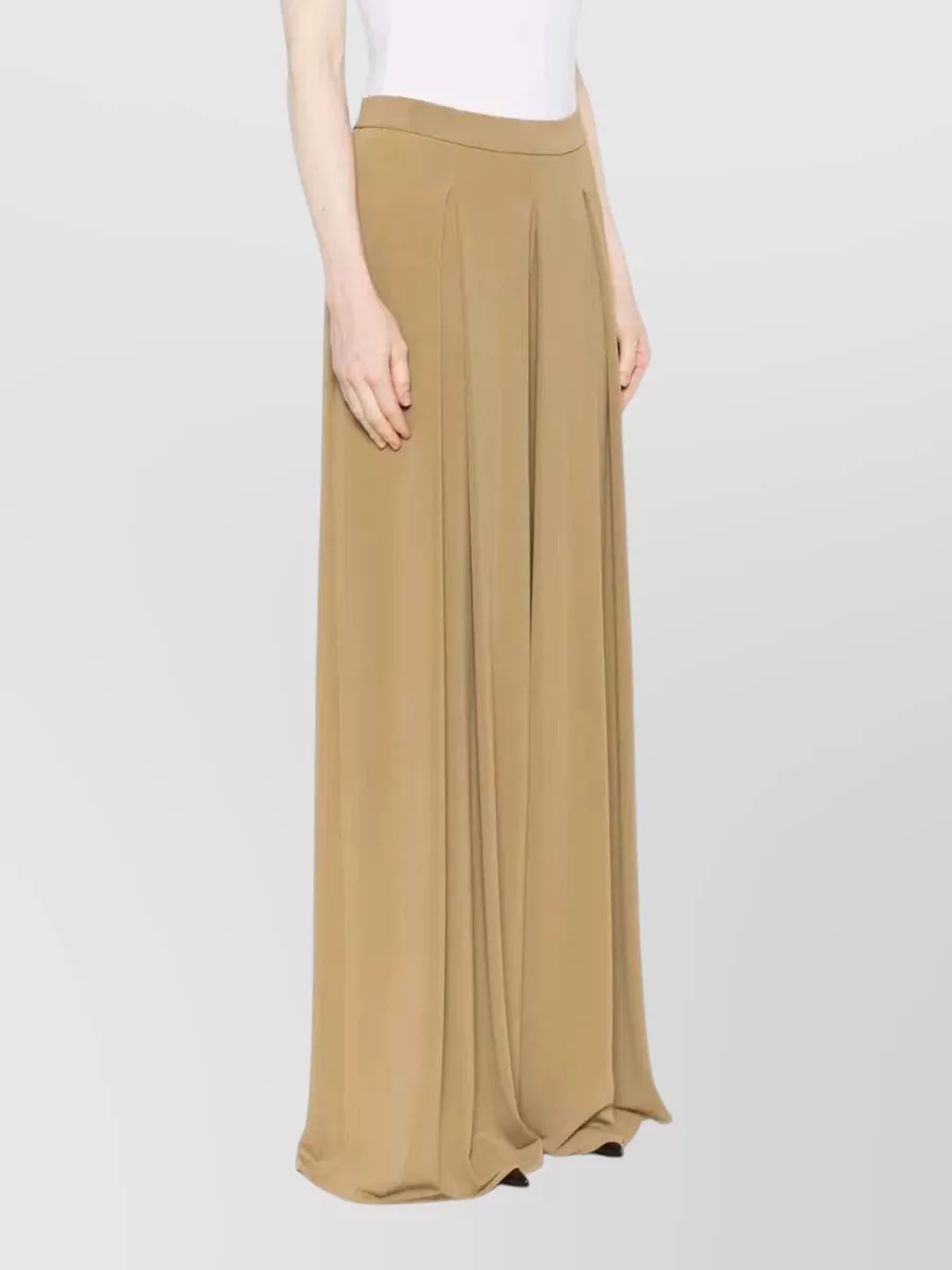 Max Mara High-Rise Pleated Wide-Leg Bermuda Shorts