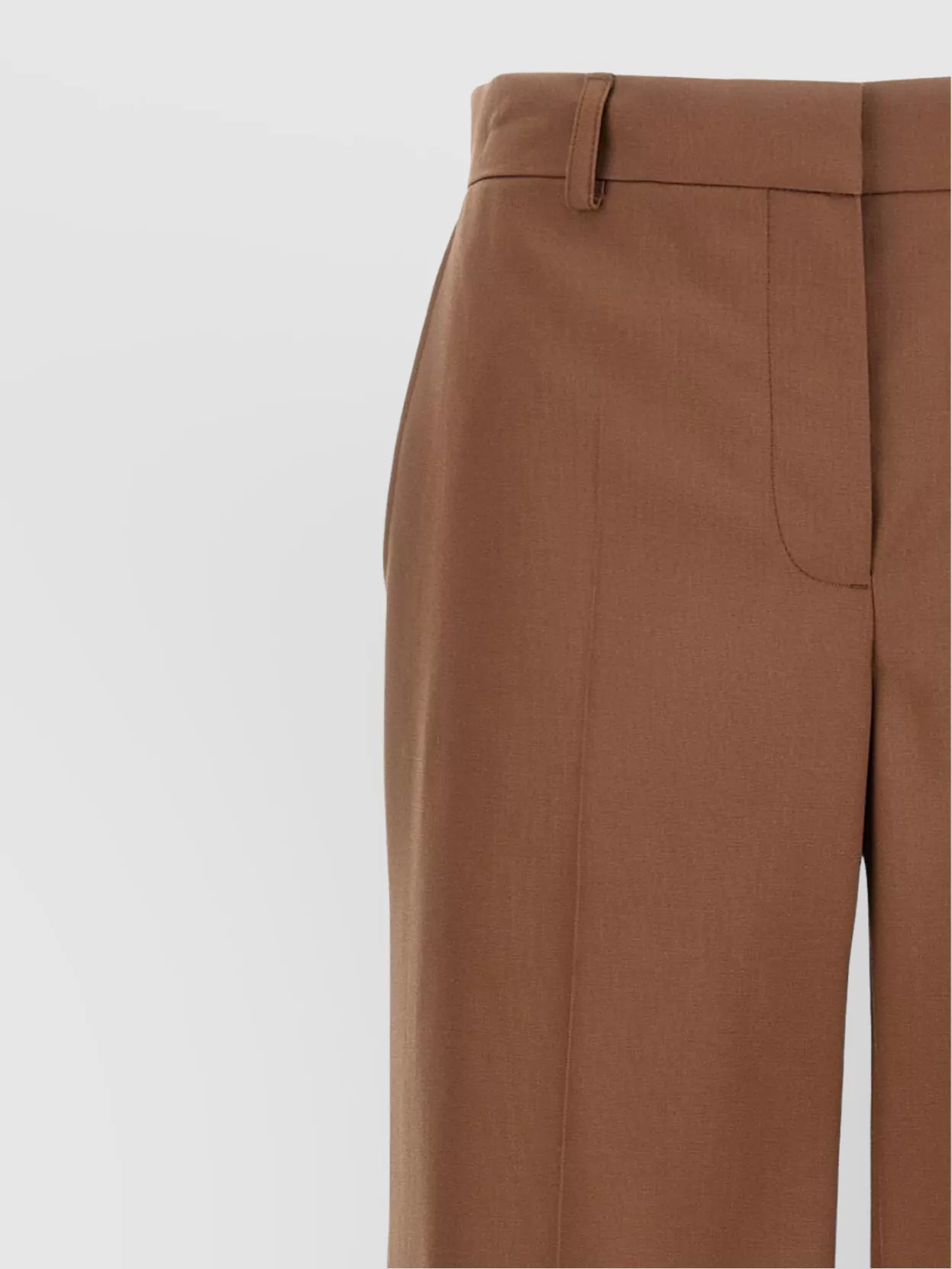 Stella Mccartney Wool Trousers With Wide Leg And Front Crease
