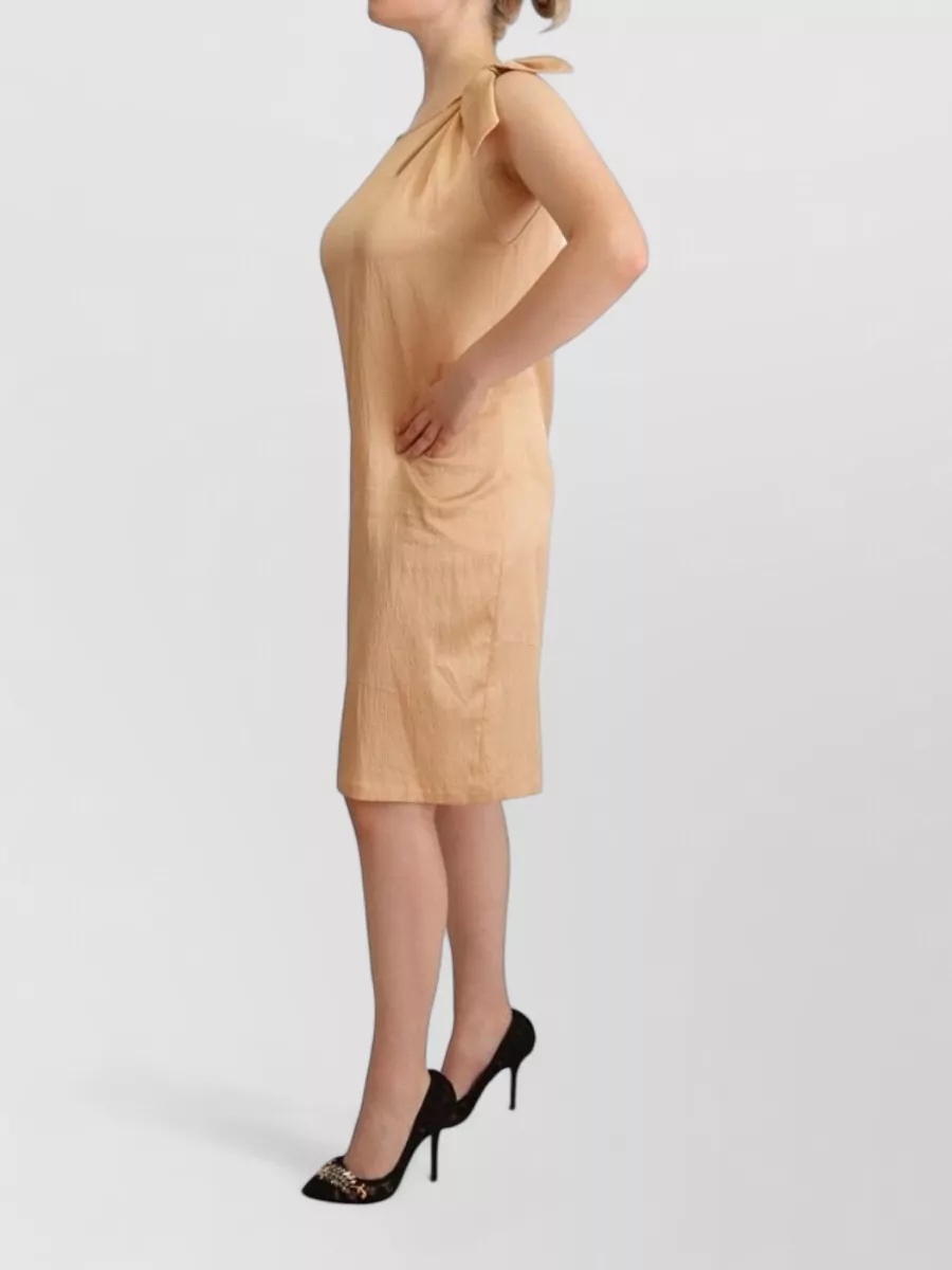 Moschino One-Sleeve Knee-Length Dress