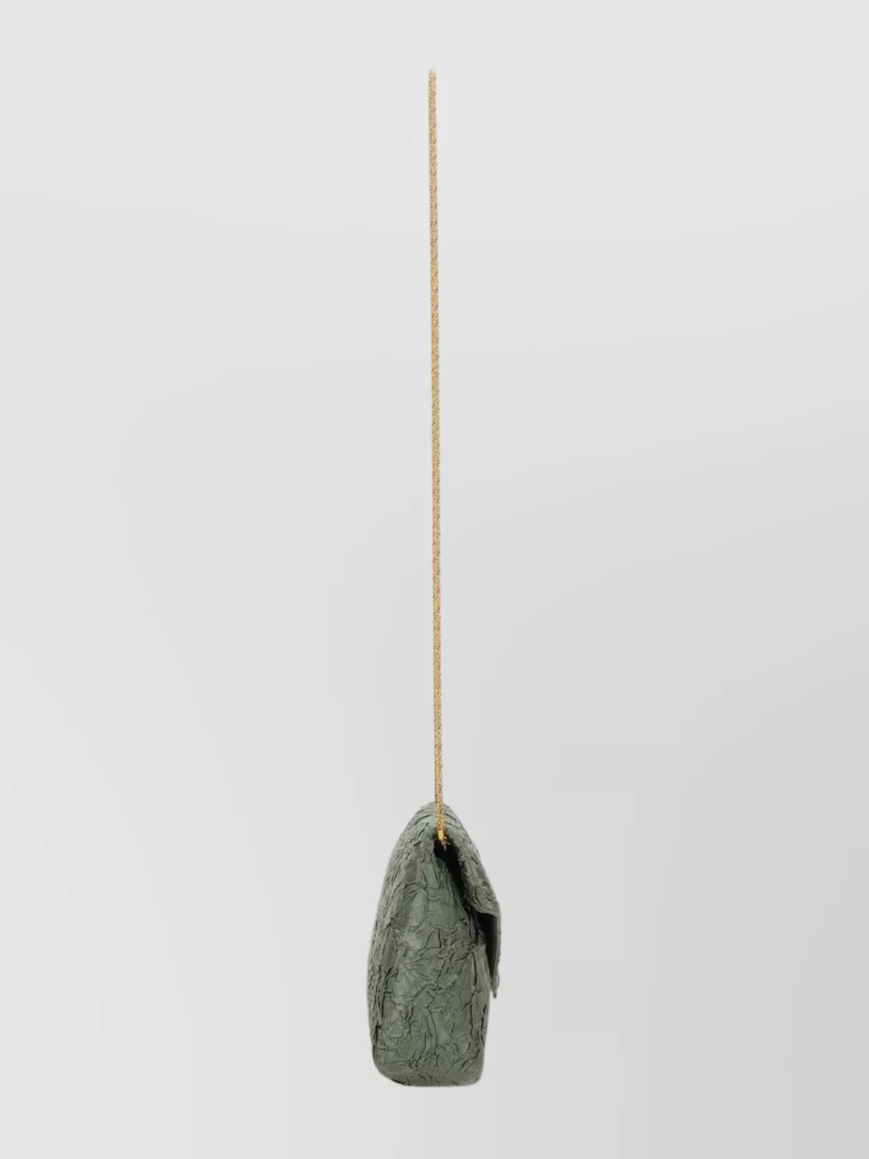 Dries Van Noten Chain Strap Envelope Flap Shoulder Bag In Green