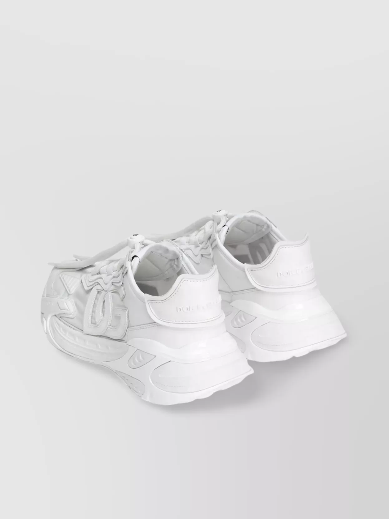 Dolce&Gabbana Fabric And Leather Sneakers With Chunky Sole