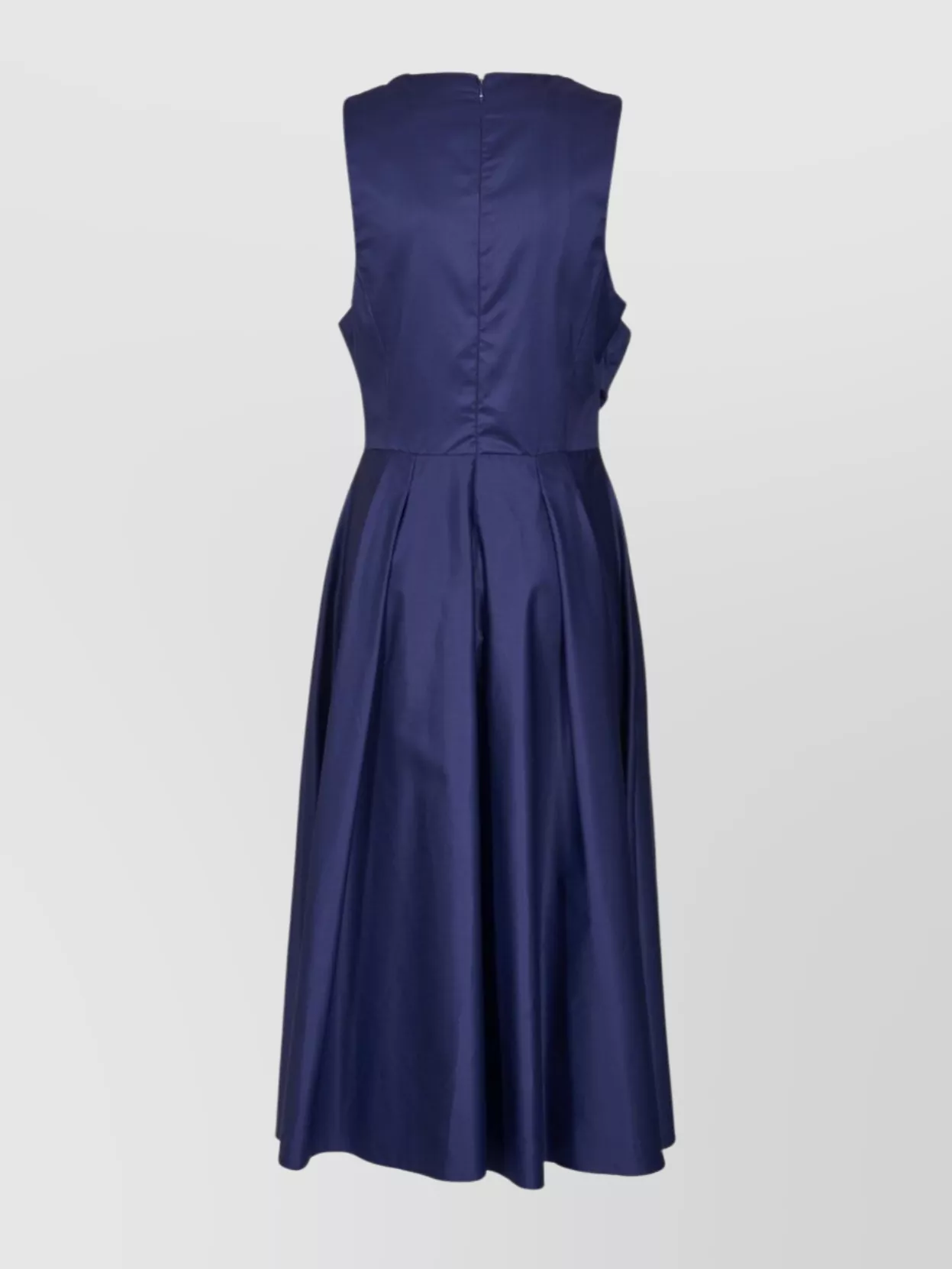 Elisabetta Franchi Waist Fitted Midi Pleated Round Sleeveless