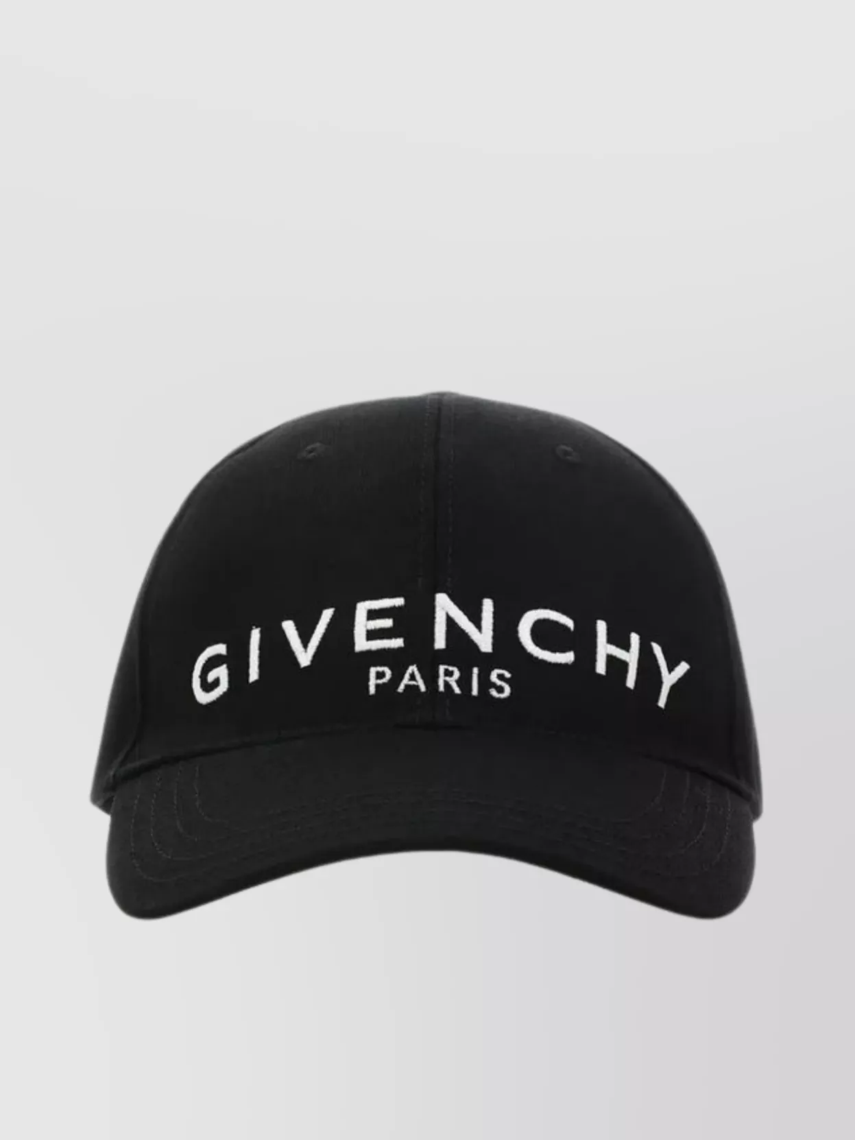 Givenchy Cotton Blend Baseball Cap With Curved Visor In Black