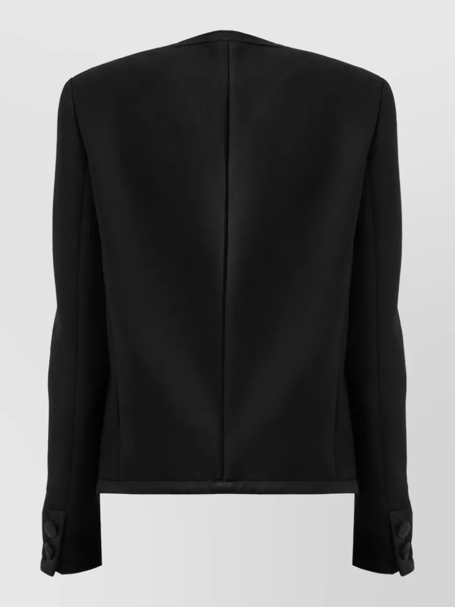 Dolce&Gabbana Silk Blend Single-Breasted Coat