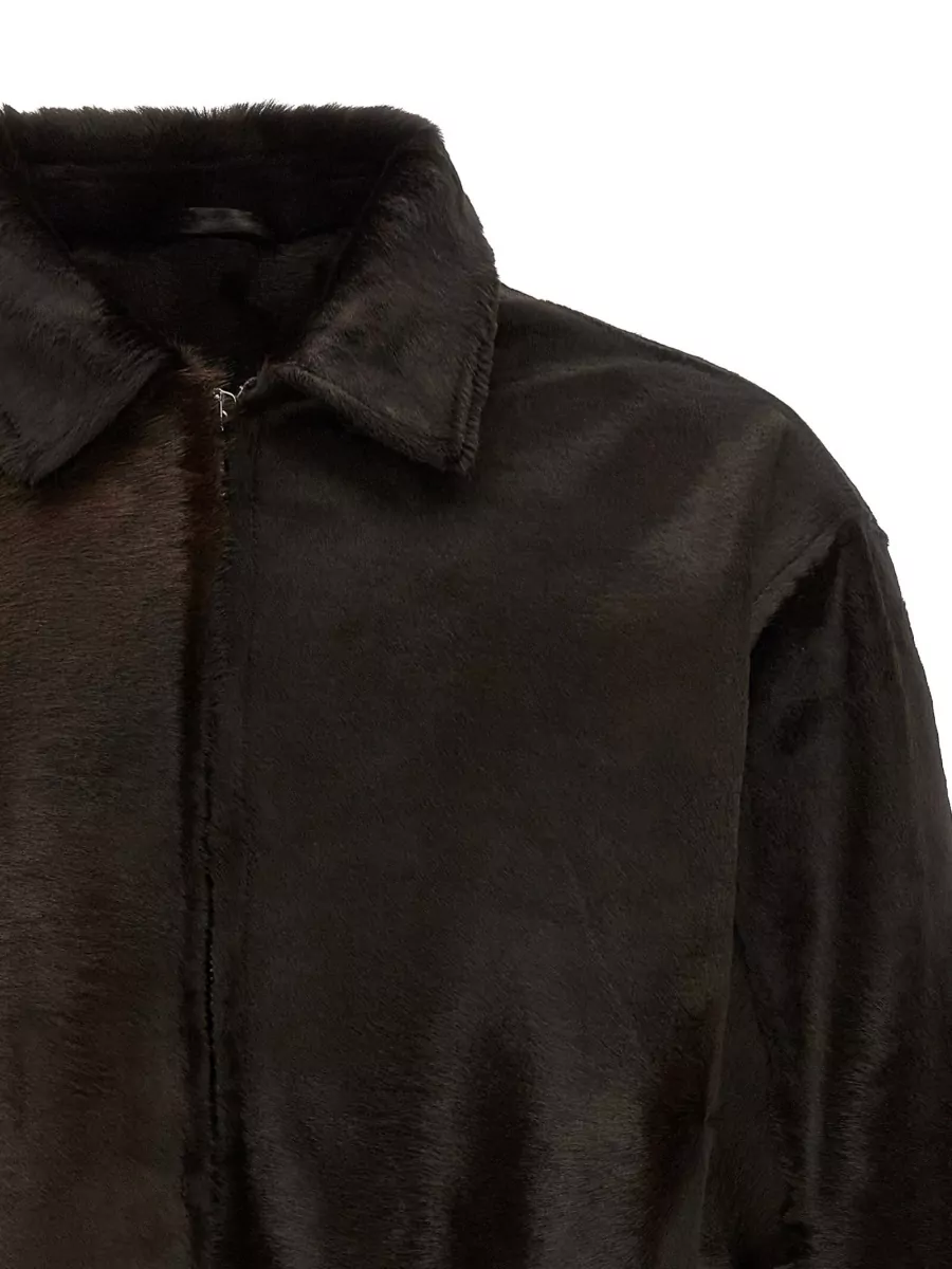 Giorgio Brato Leather Padded Jacket
