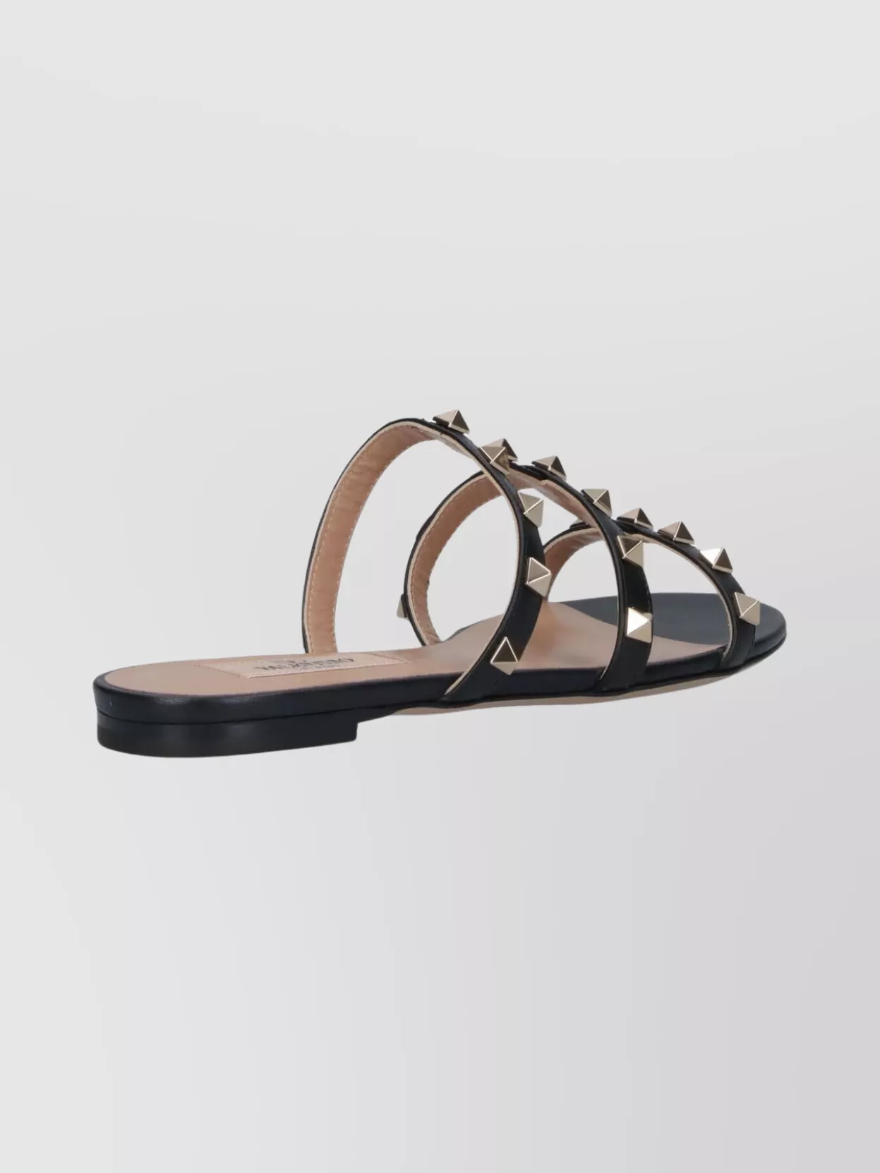 Valentino Garavani Stylish Sandals Featuring Studded Straps In Black