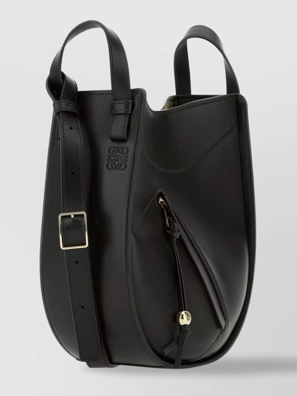 Loewe Buckle Detail Leather Slice Handbag