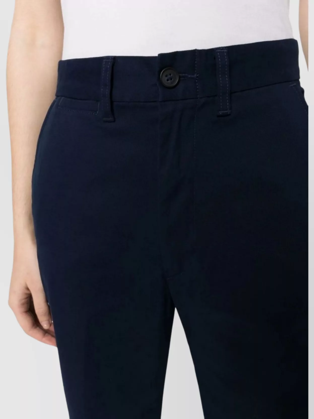 Ralph Lauren Cropped Wide-Leg Chinos With Pockets And Belt Loops
