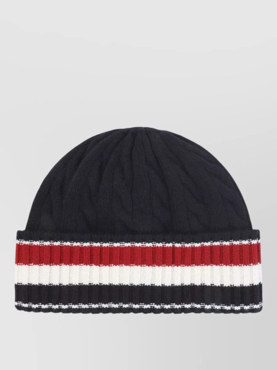 Thom Browne cable-knit wool beanie